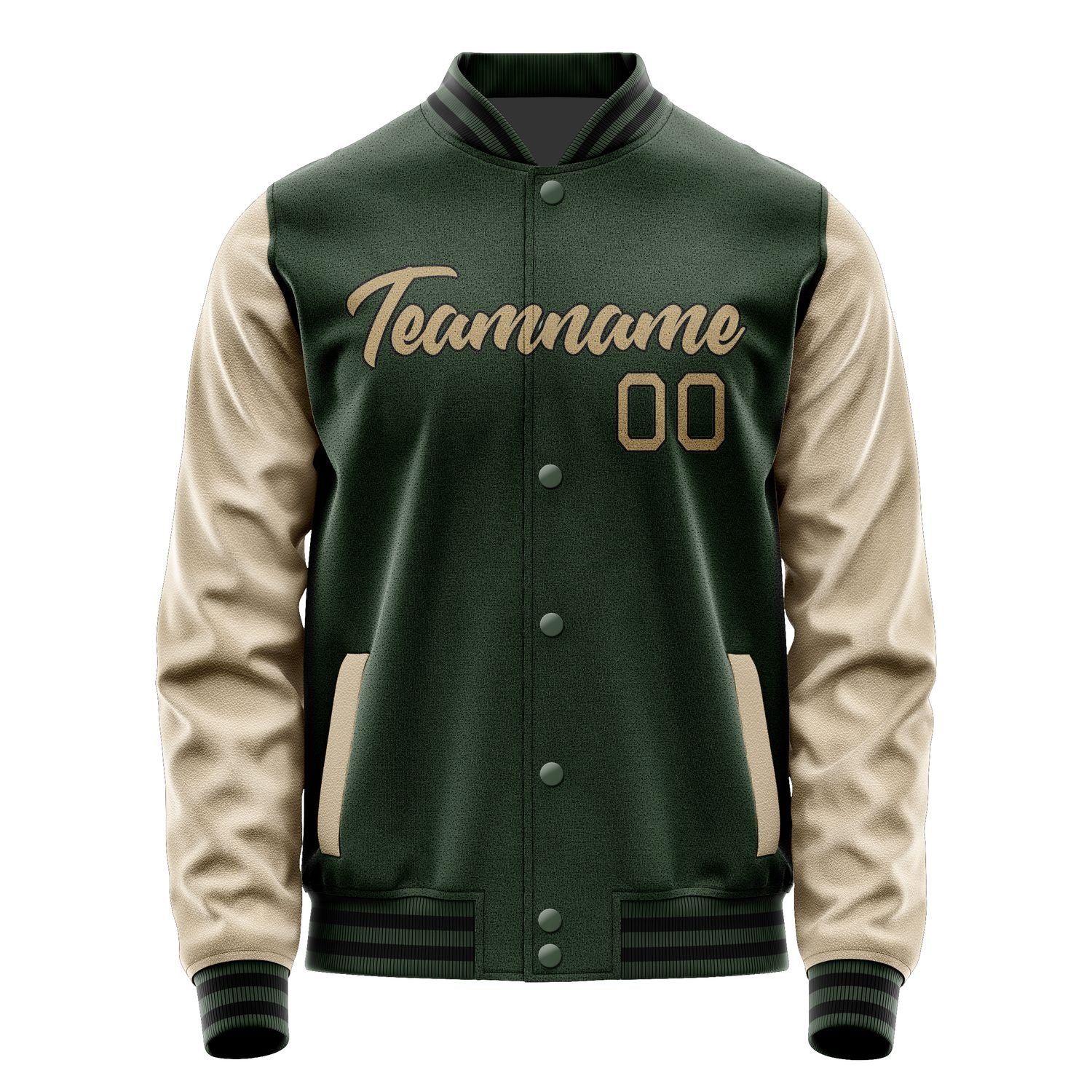 Maßgeschneidertes Tannengrün Hellkhaki Jacke JA0606250617B21725