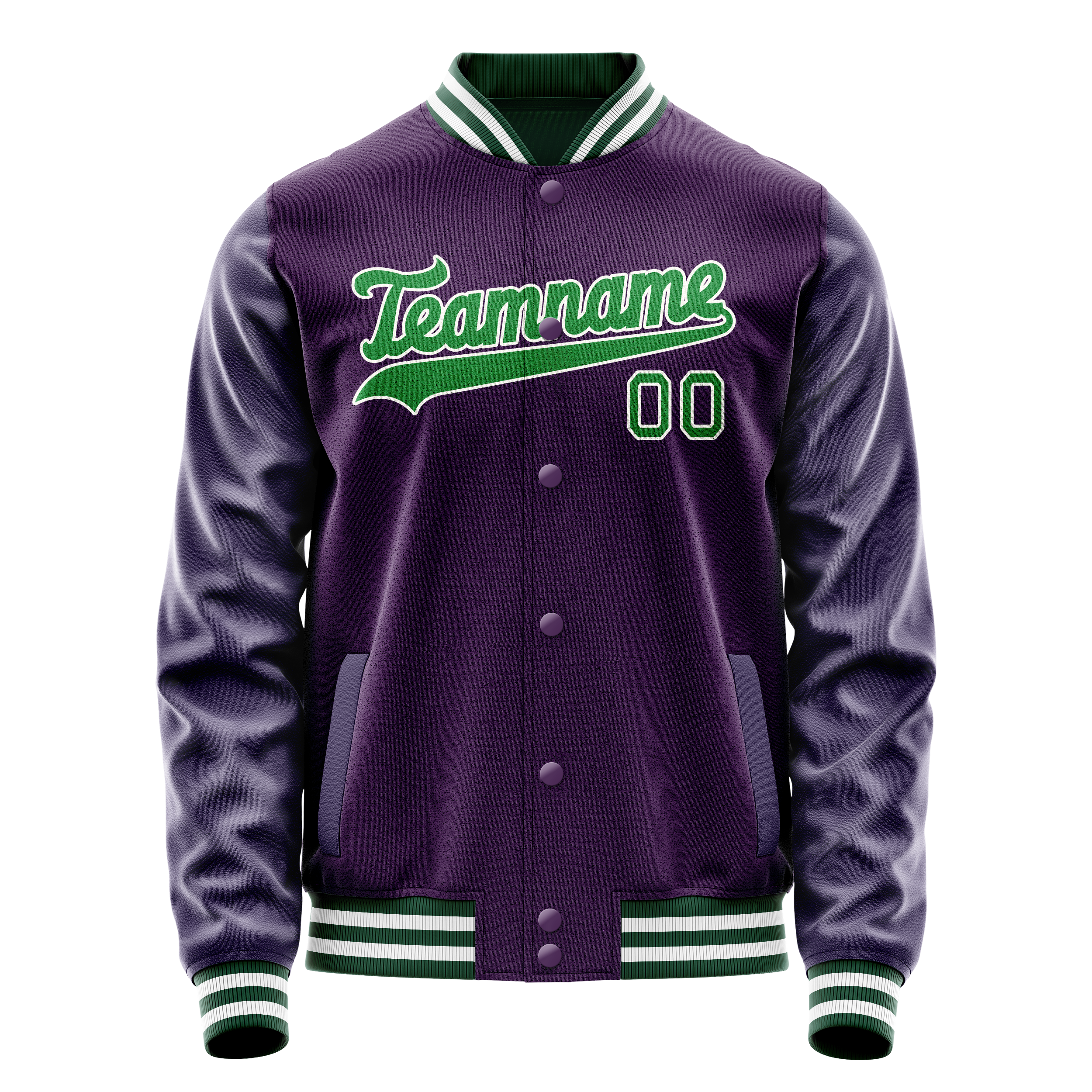 Maßgeschneidertes Lila Neongrün Jacke