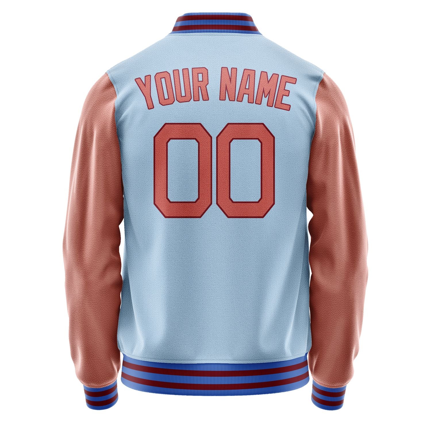 Maßgeschneidertes Hellblau Kupferrose Jacke JA0808290818B21829