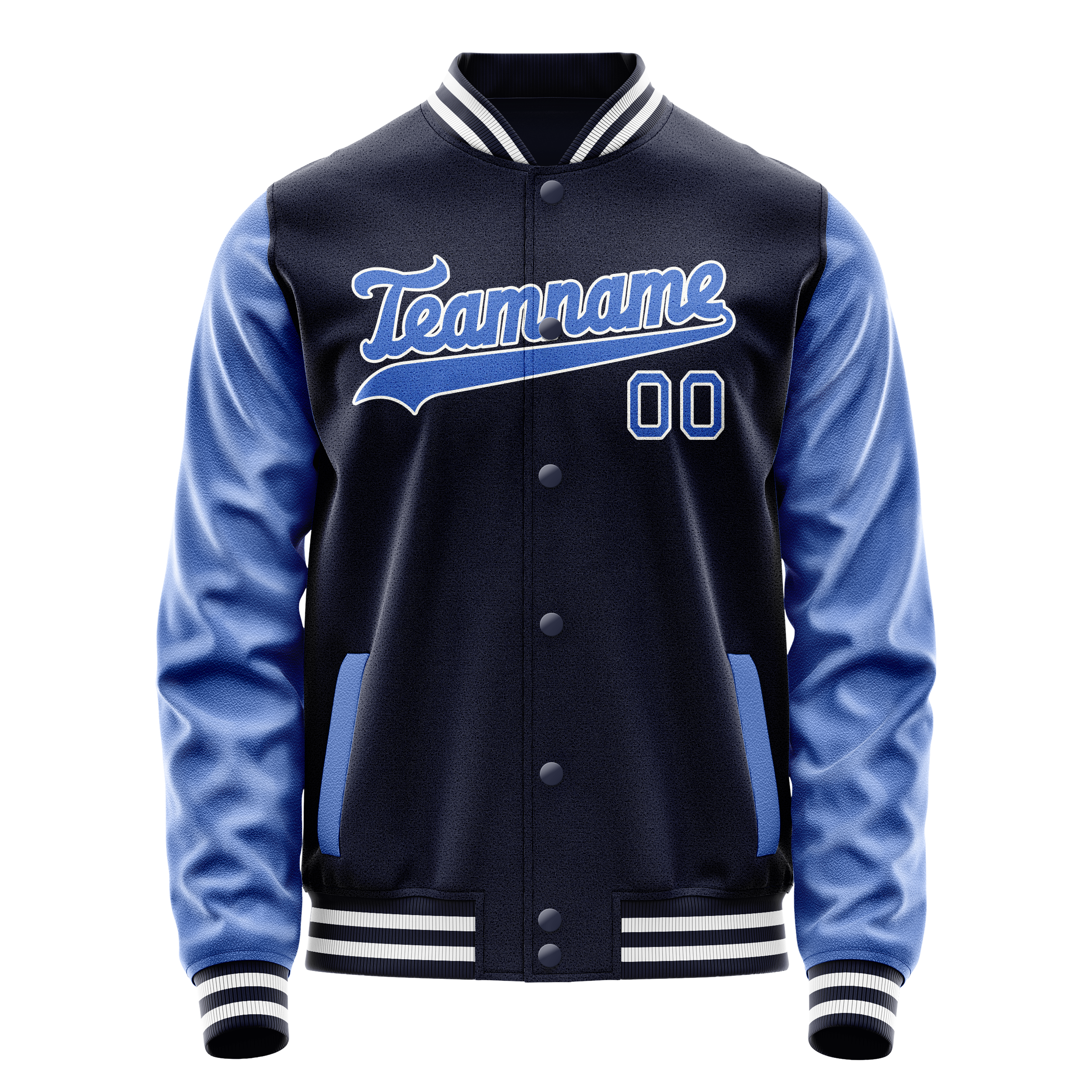 Maßgeschneidertes Marineblau Königsblau Jacke