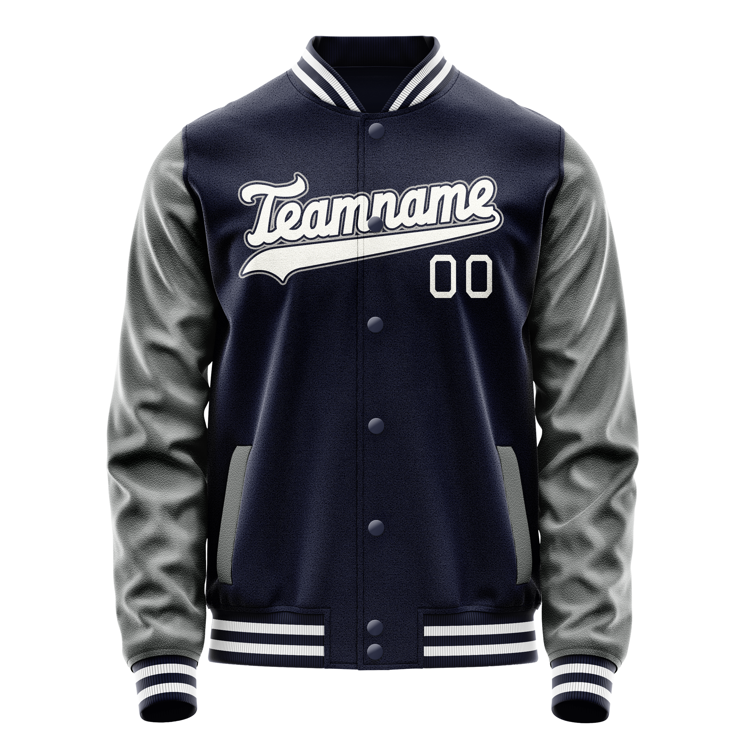 Maßgeschneidertes Marineblau Grau Jacke