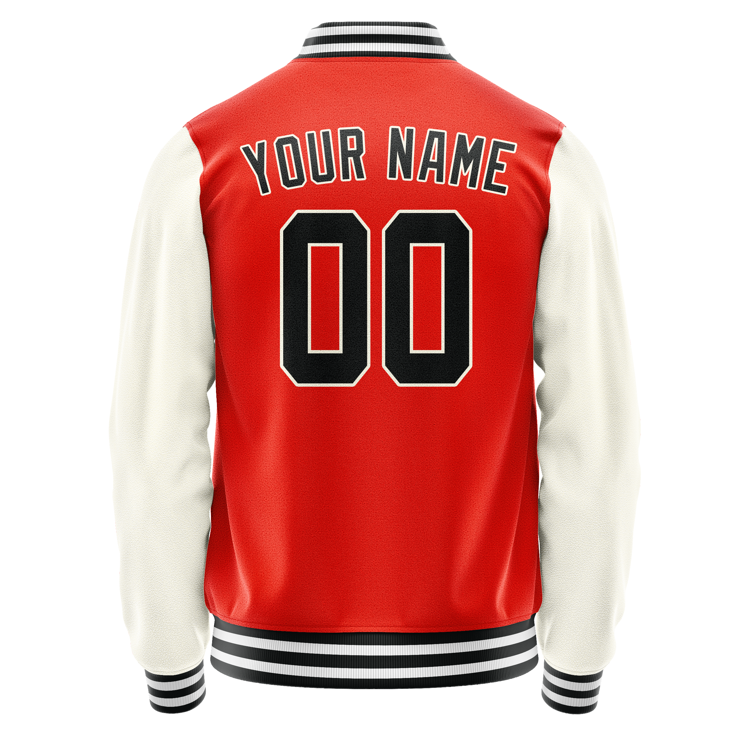 Maßgeschneidertes Orange Creme Jacke