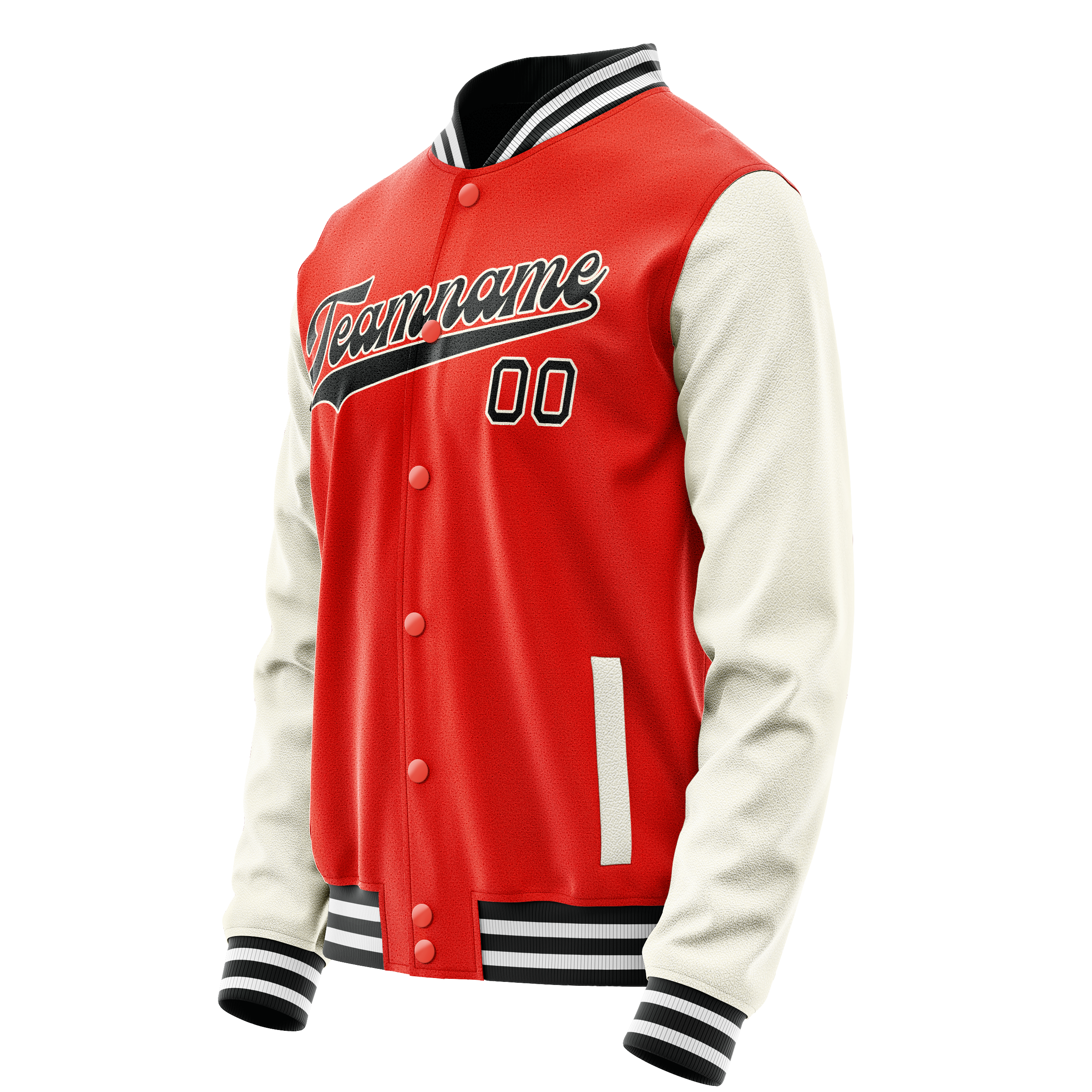 Maßgeschneidertes Orange Creme Jacke