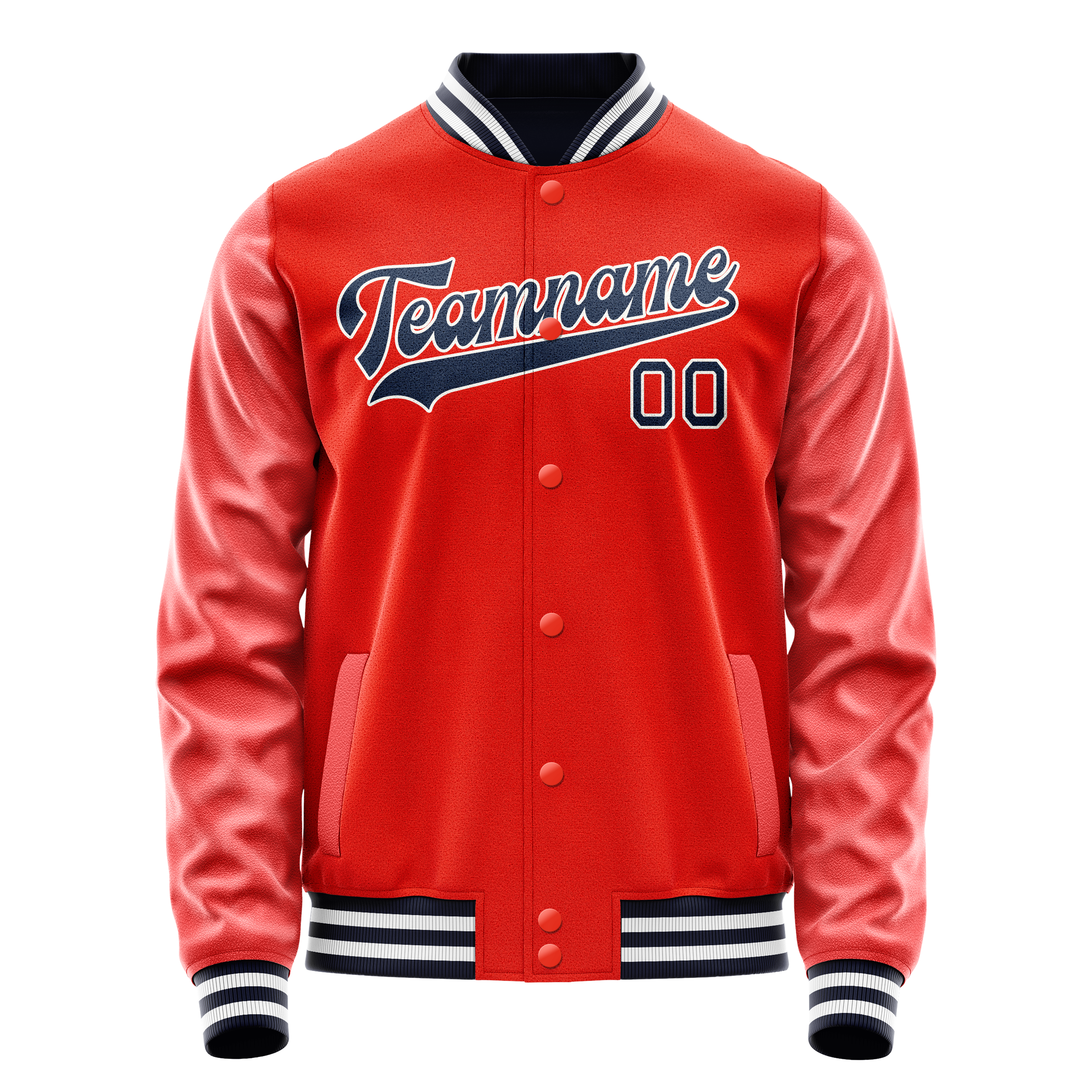 Maßgeschneidertes Orange Marineblau Jacke