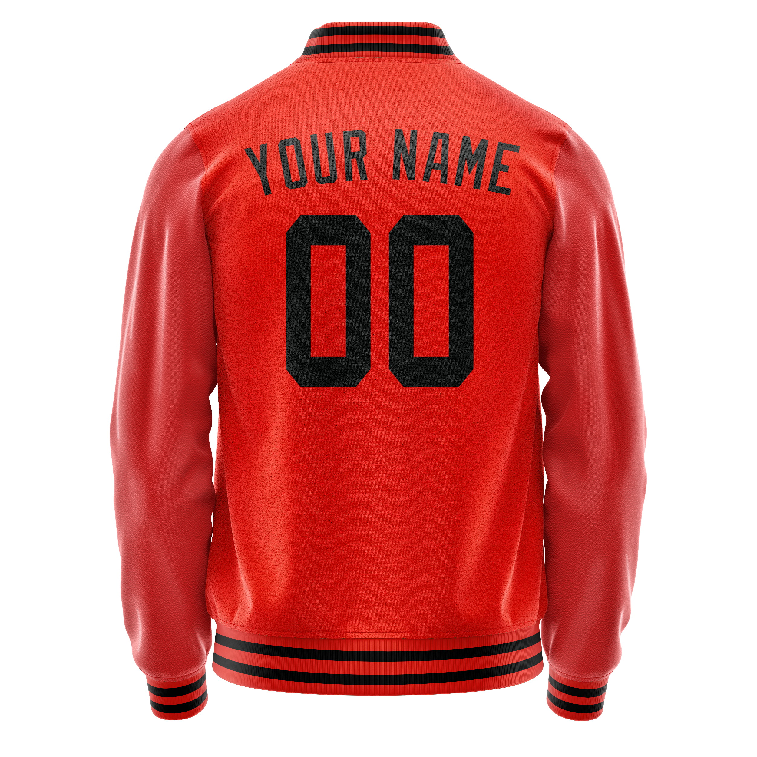 Maßgeschneidertes Orange Schwarz Jacke