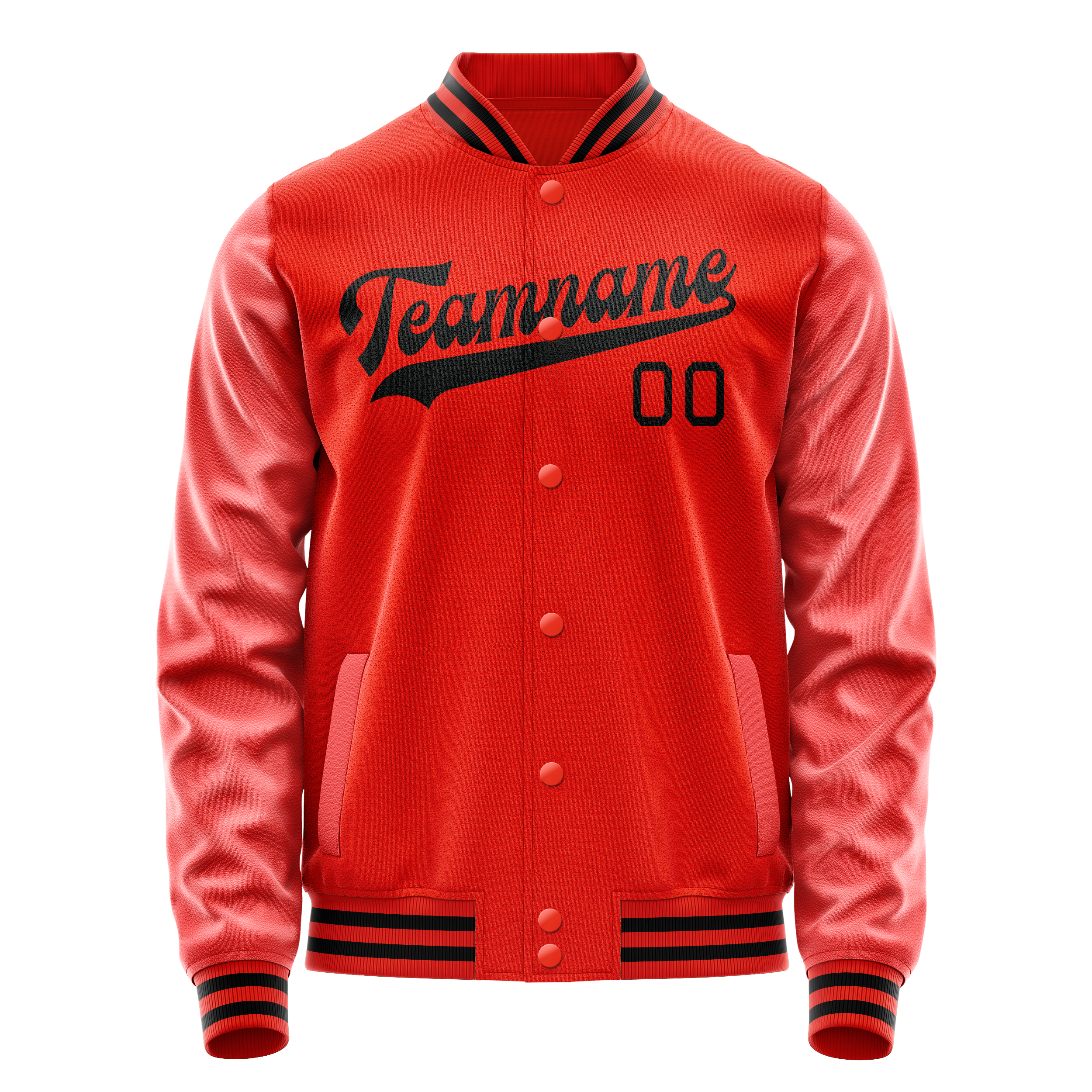 Maßgeschneidertes Orange Schwarz Jacke