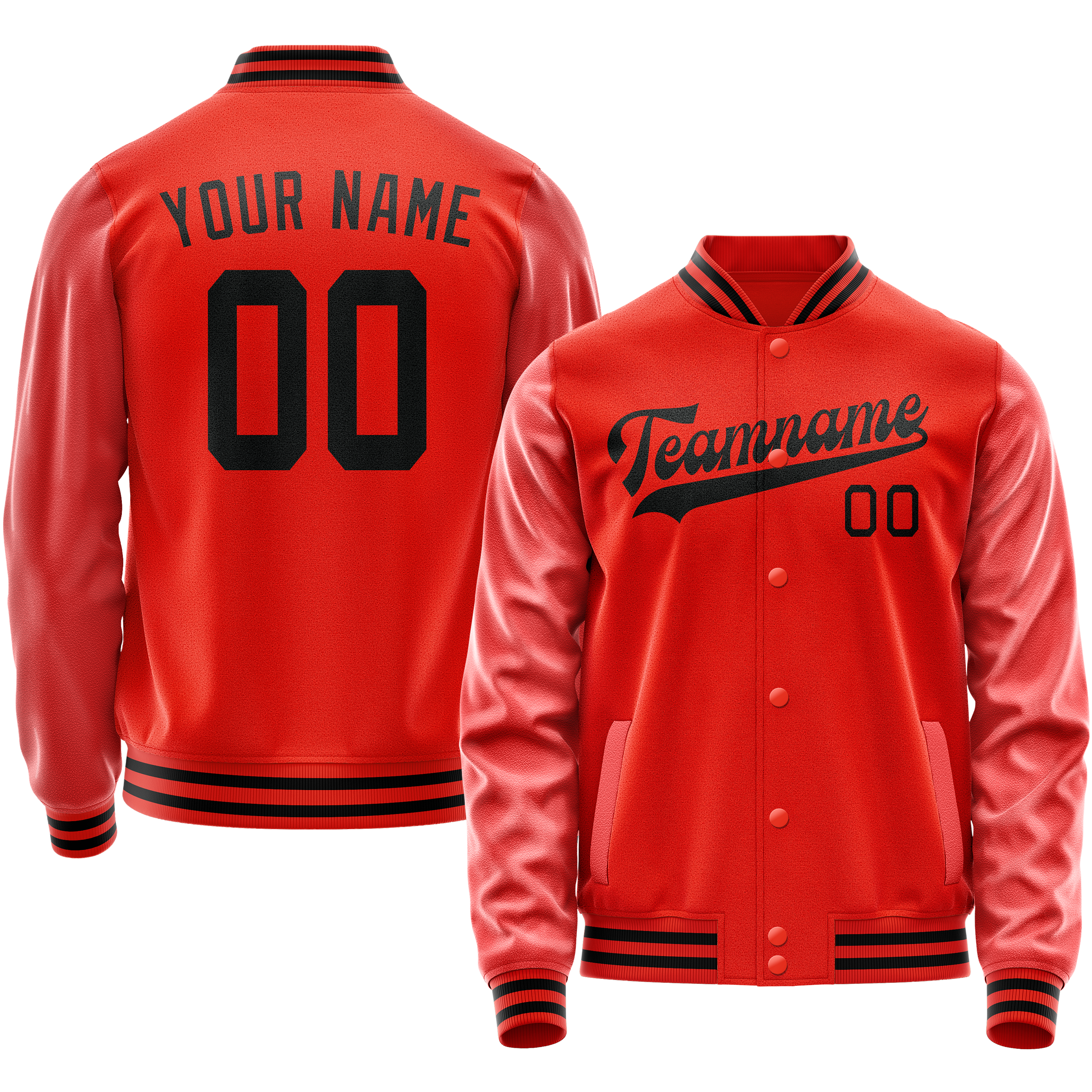 Maßgeschneidertes Orange Schwarz Jacke JA02240617XE342