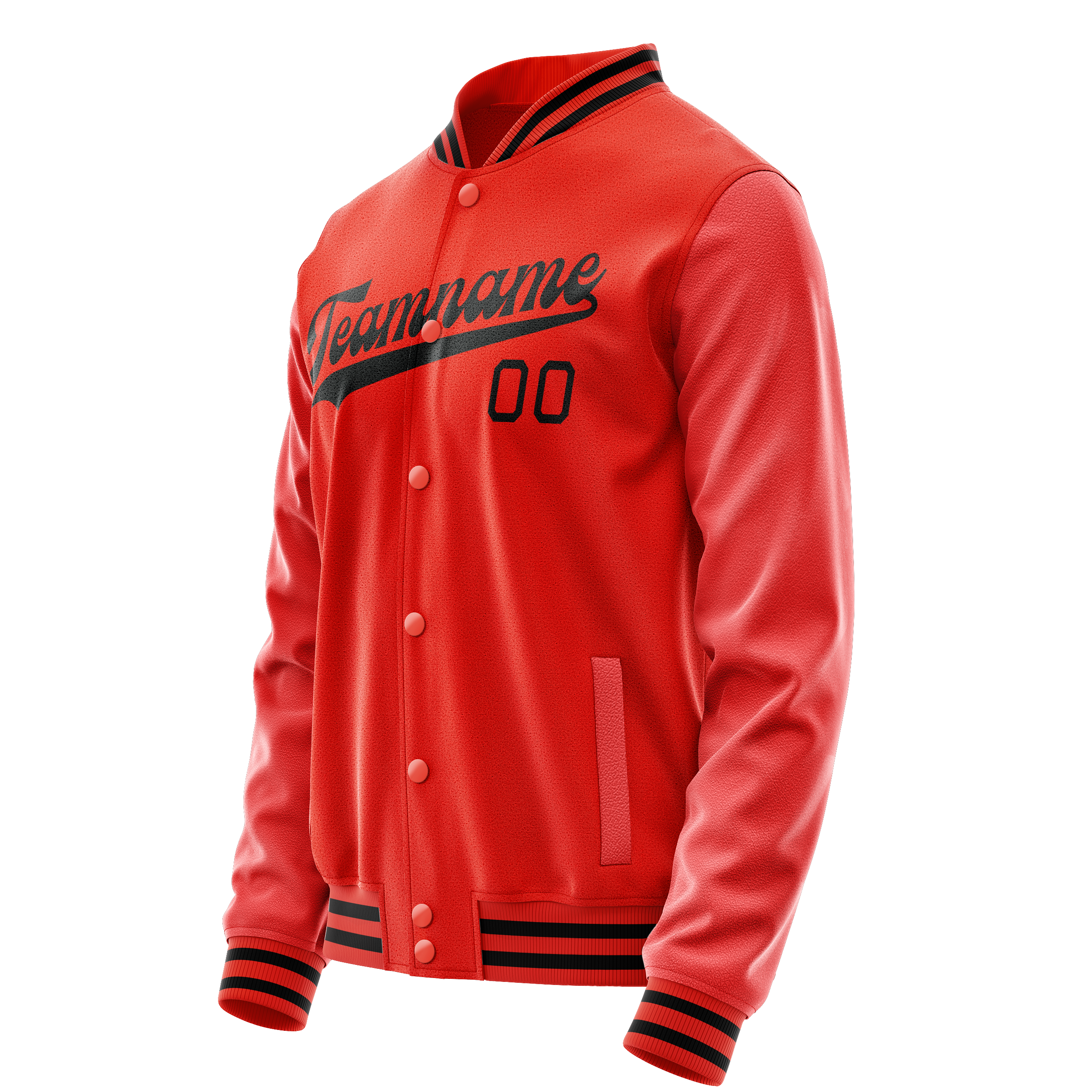 Maßgeschneidertes Orange Schwarz Jacke