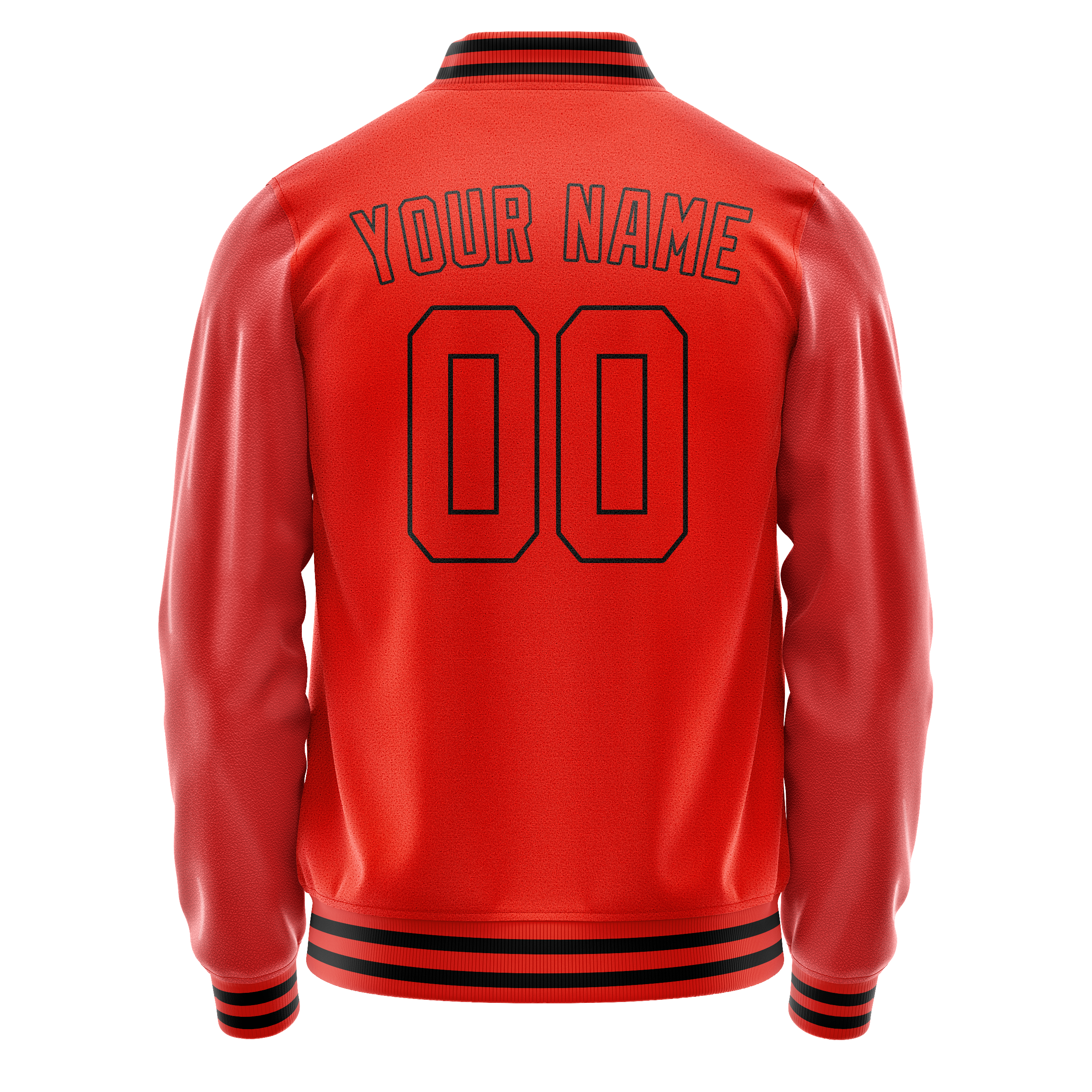 Maßgeschneidertes Orange Schwarz Jacke