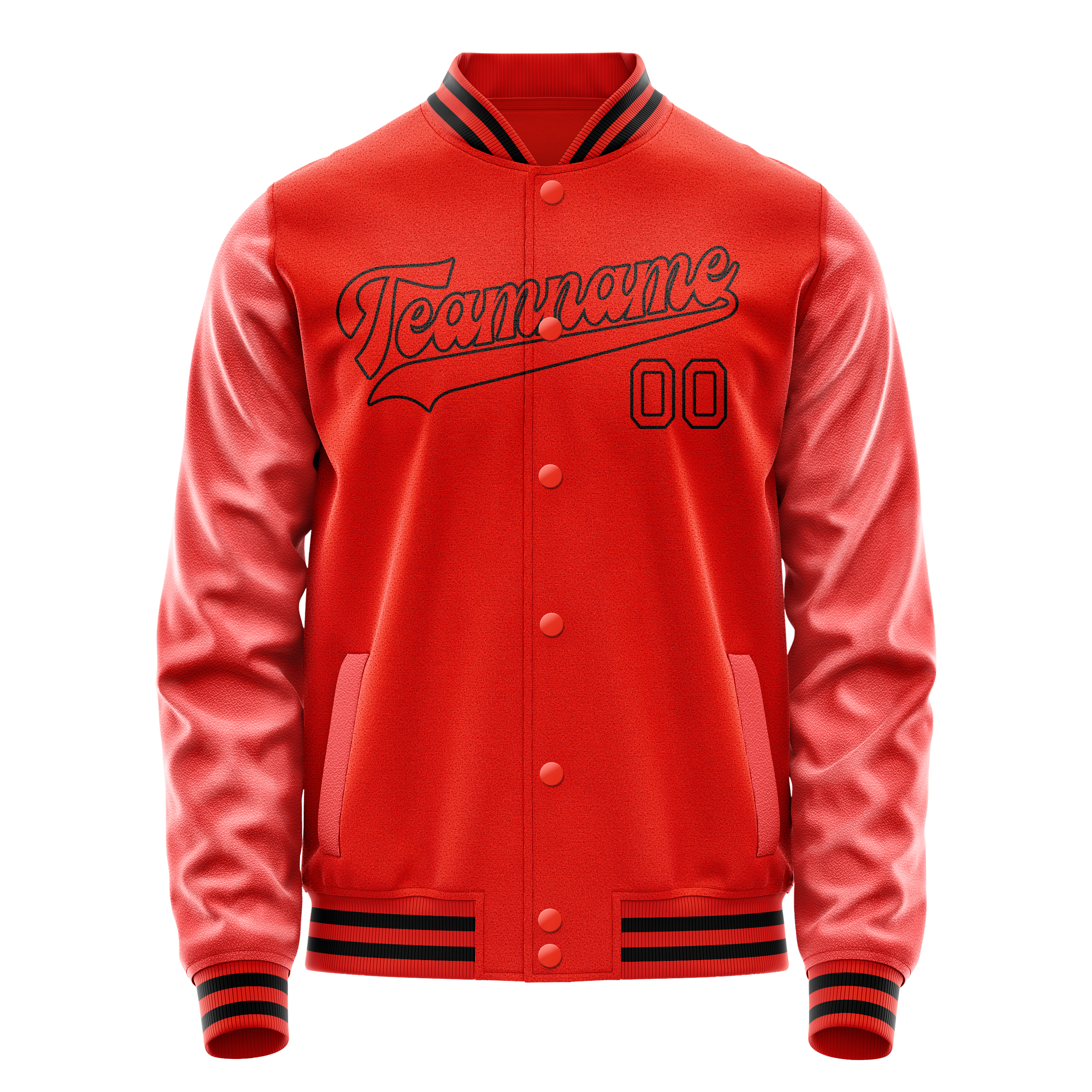 Tailored Orange Black Jacket