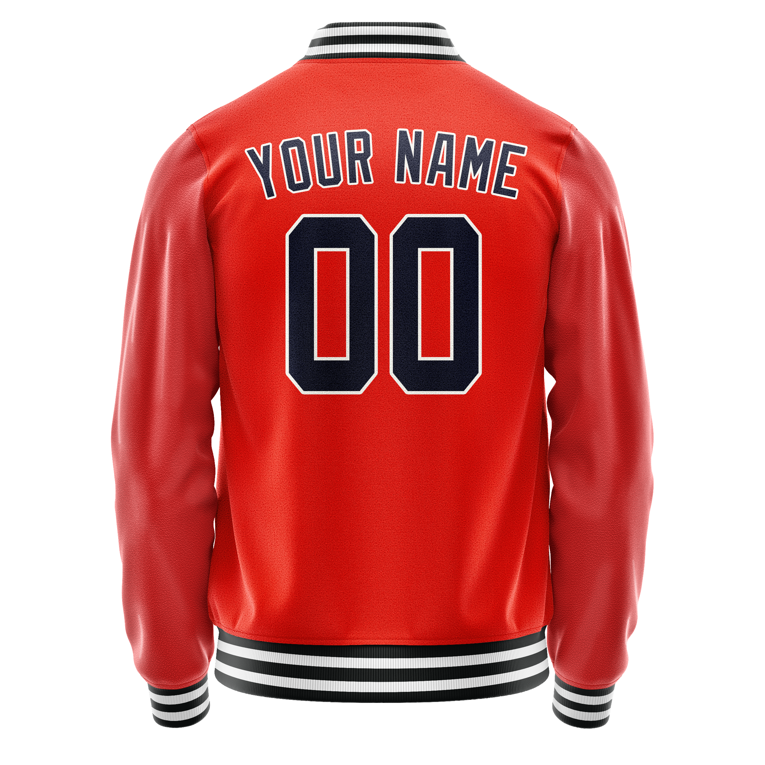 Maßgeschneidertes Orange Schwarz Jacke