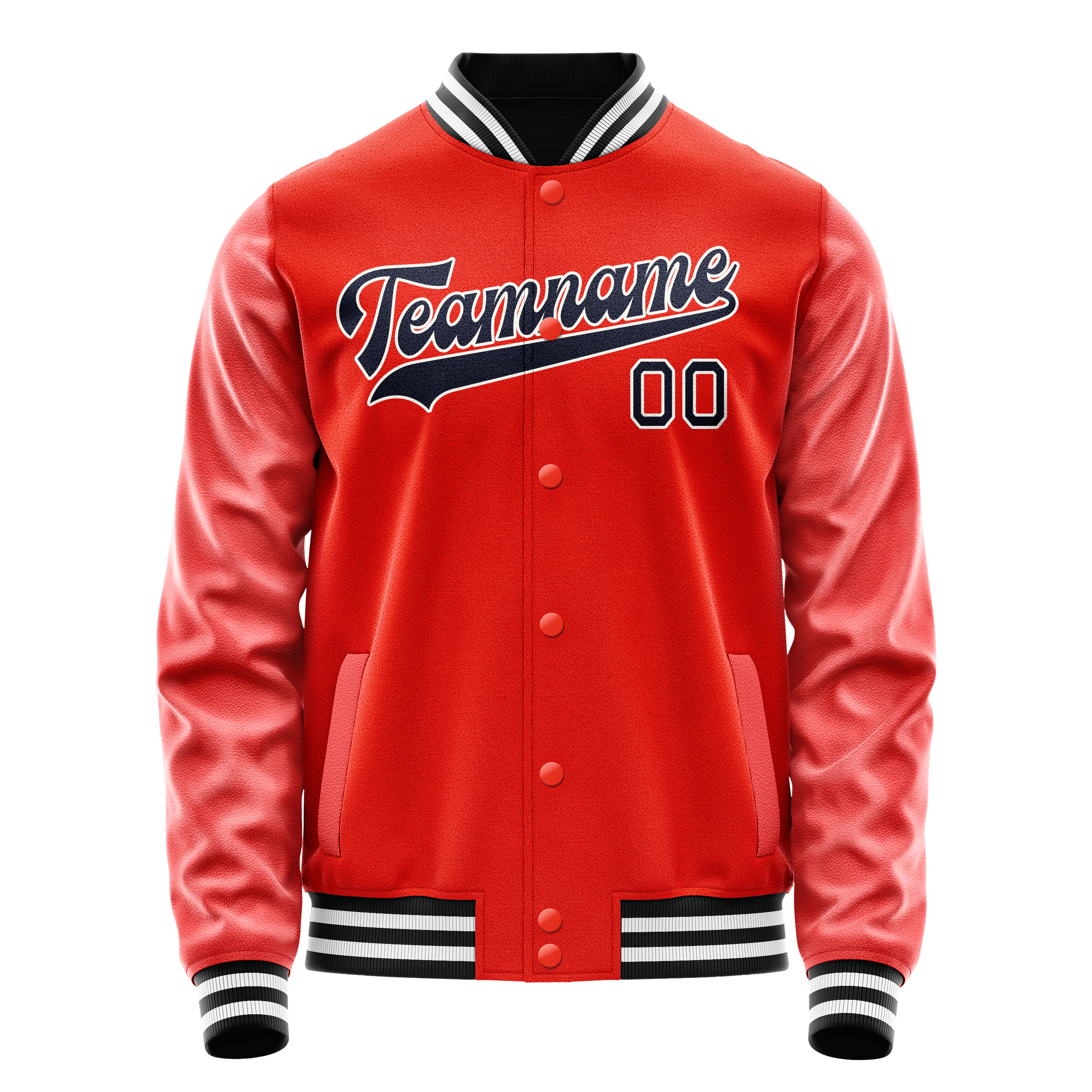 Maßgeschneidertes Orange Schwarz Jacke