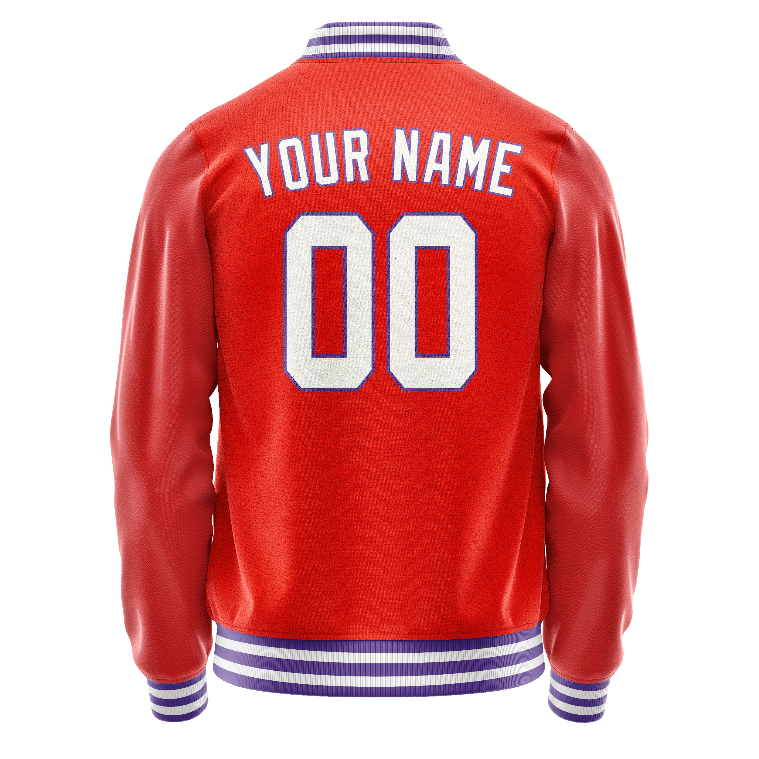 Maßgeschneidertes Orange Weiß Jacke