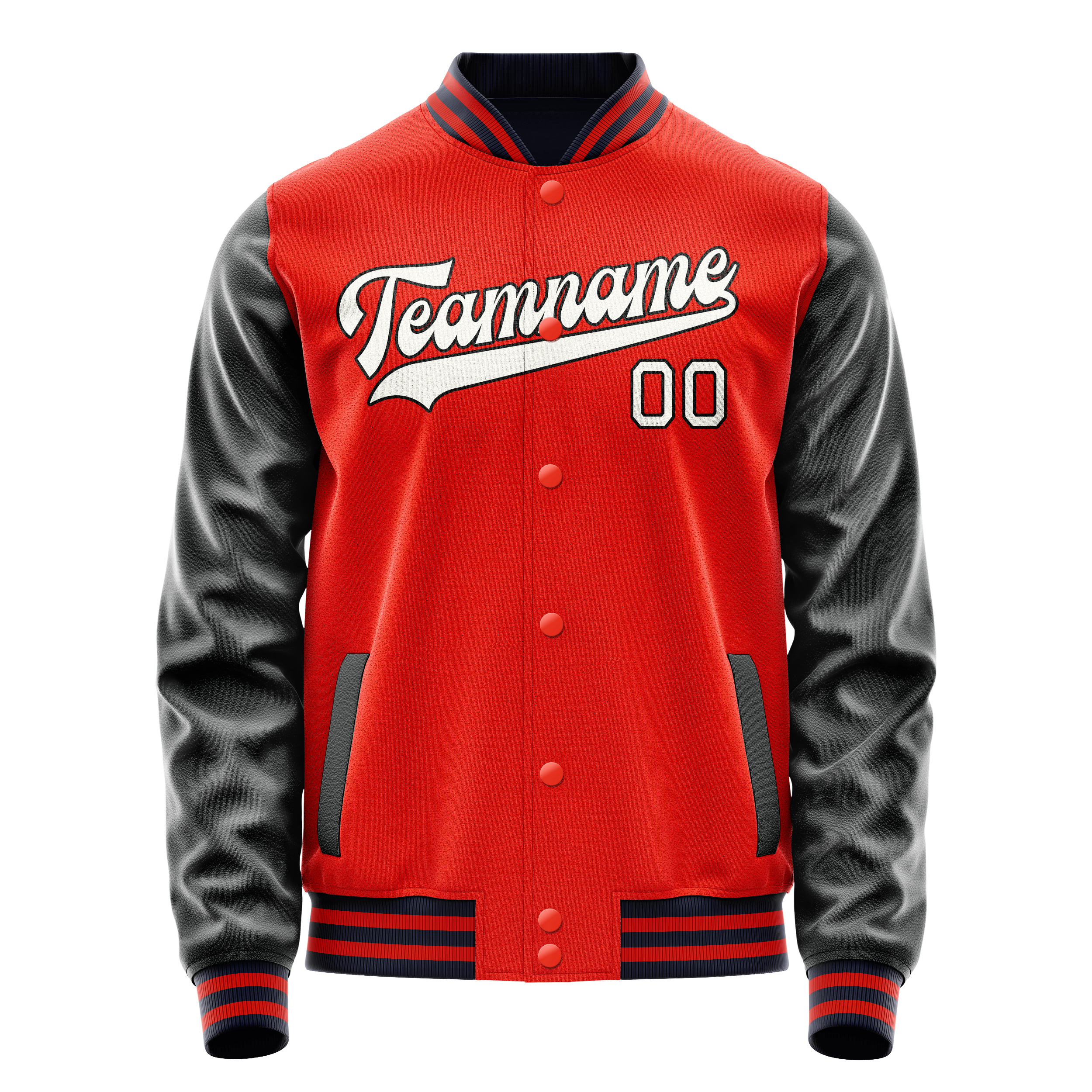 Tailored Orange Black Jacket