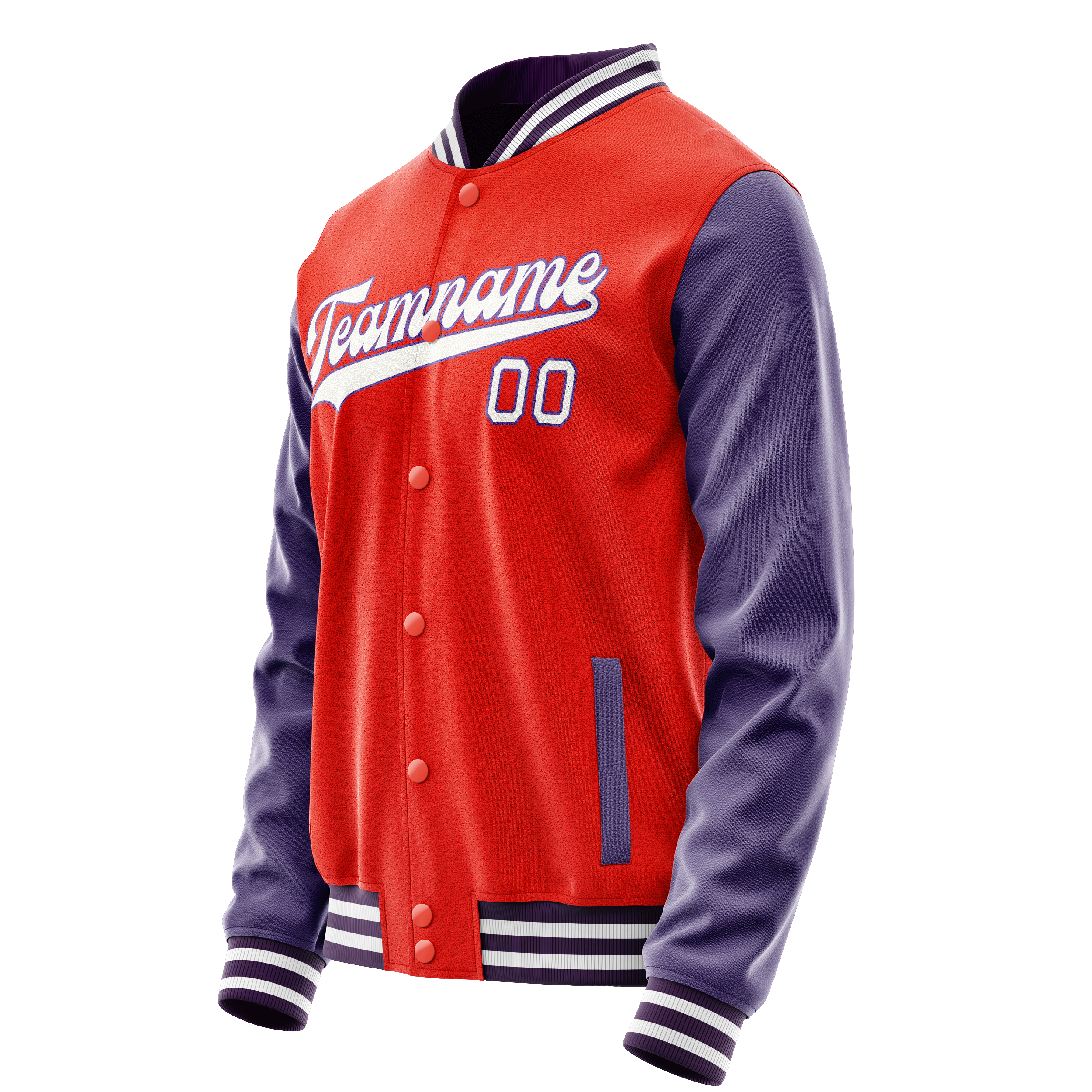 Maßgeschneidertes Orange Lila Jacke