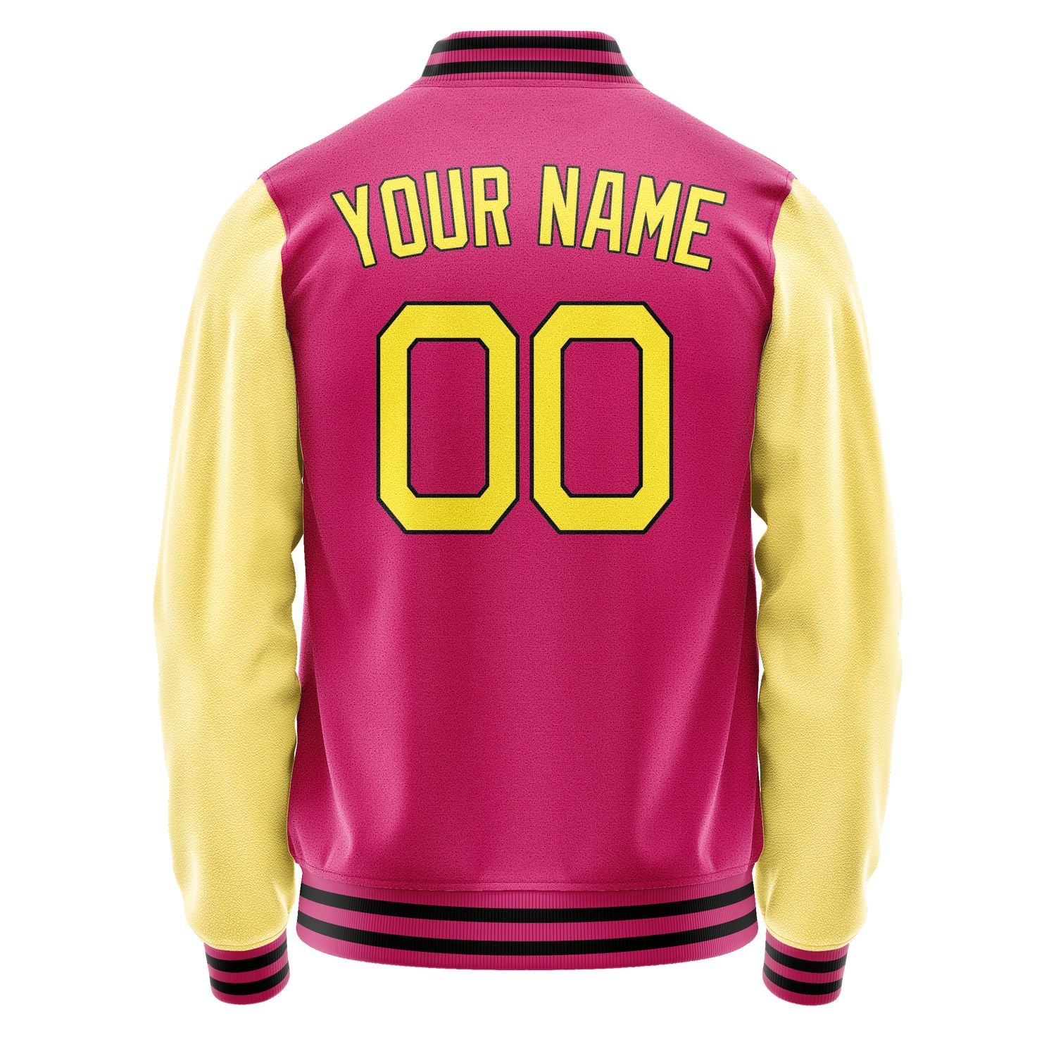 Maßgeschneidertes Rosarot Blassgelb Jacke JA1313261317B21726