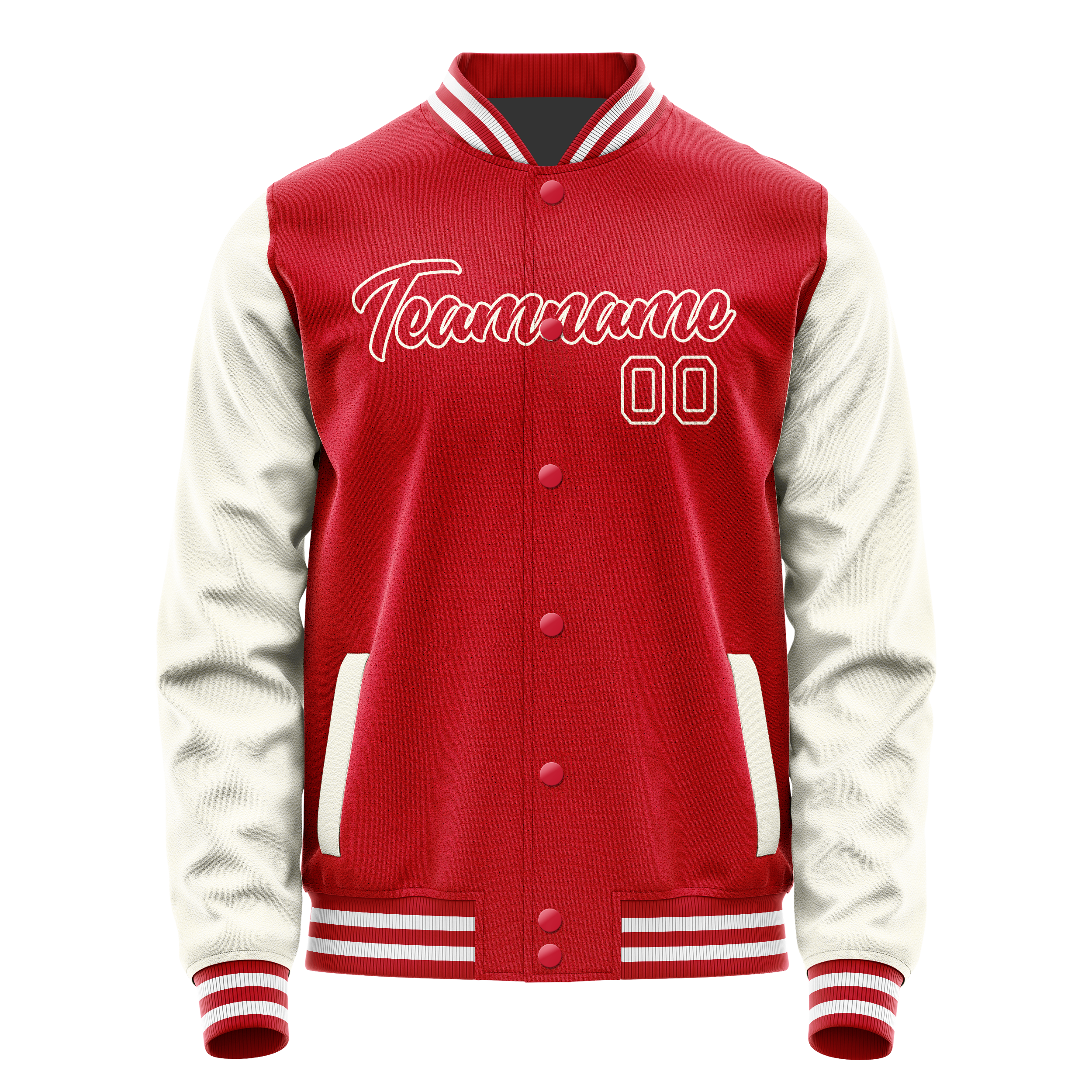 Tailored Red Cream Jacket