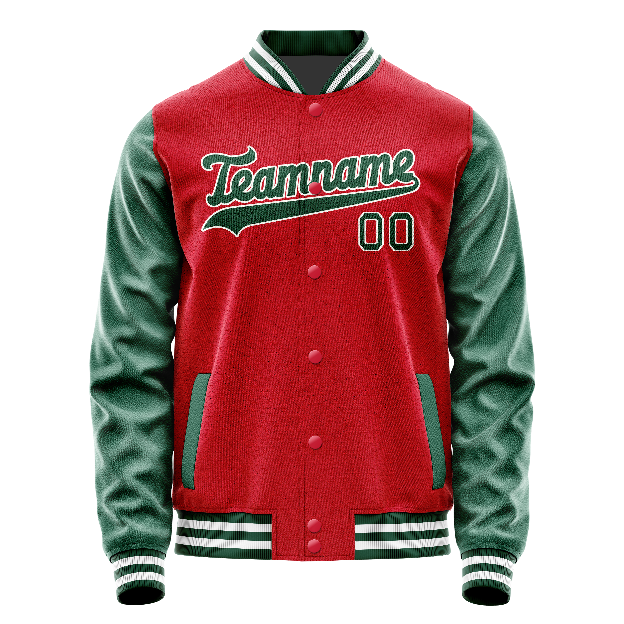 Tailored Red Kelly Green Jacket