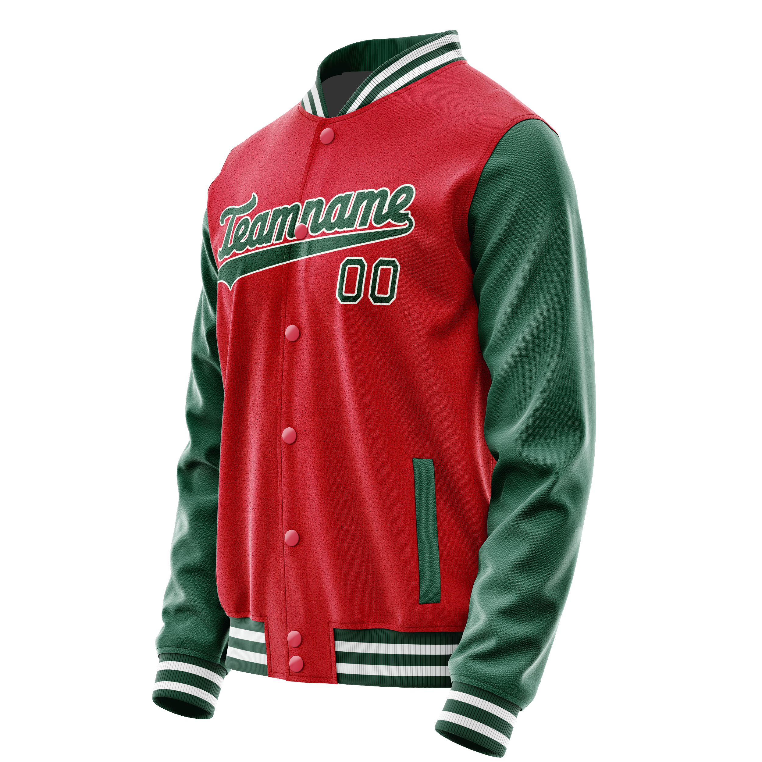 Tailored Red Kelly Green Jacket