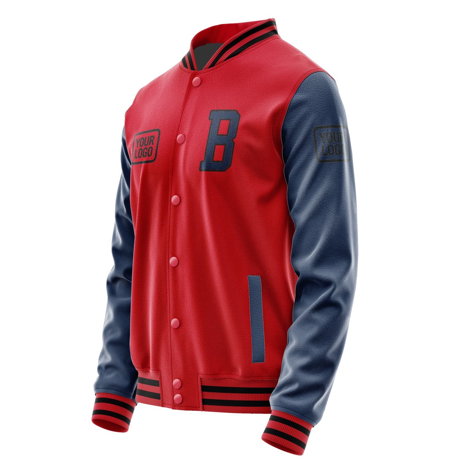 Maßgeschneidertes Rot Marineblau Jacke JA141410141717101017