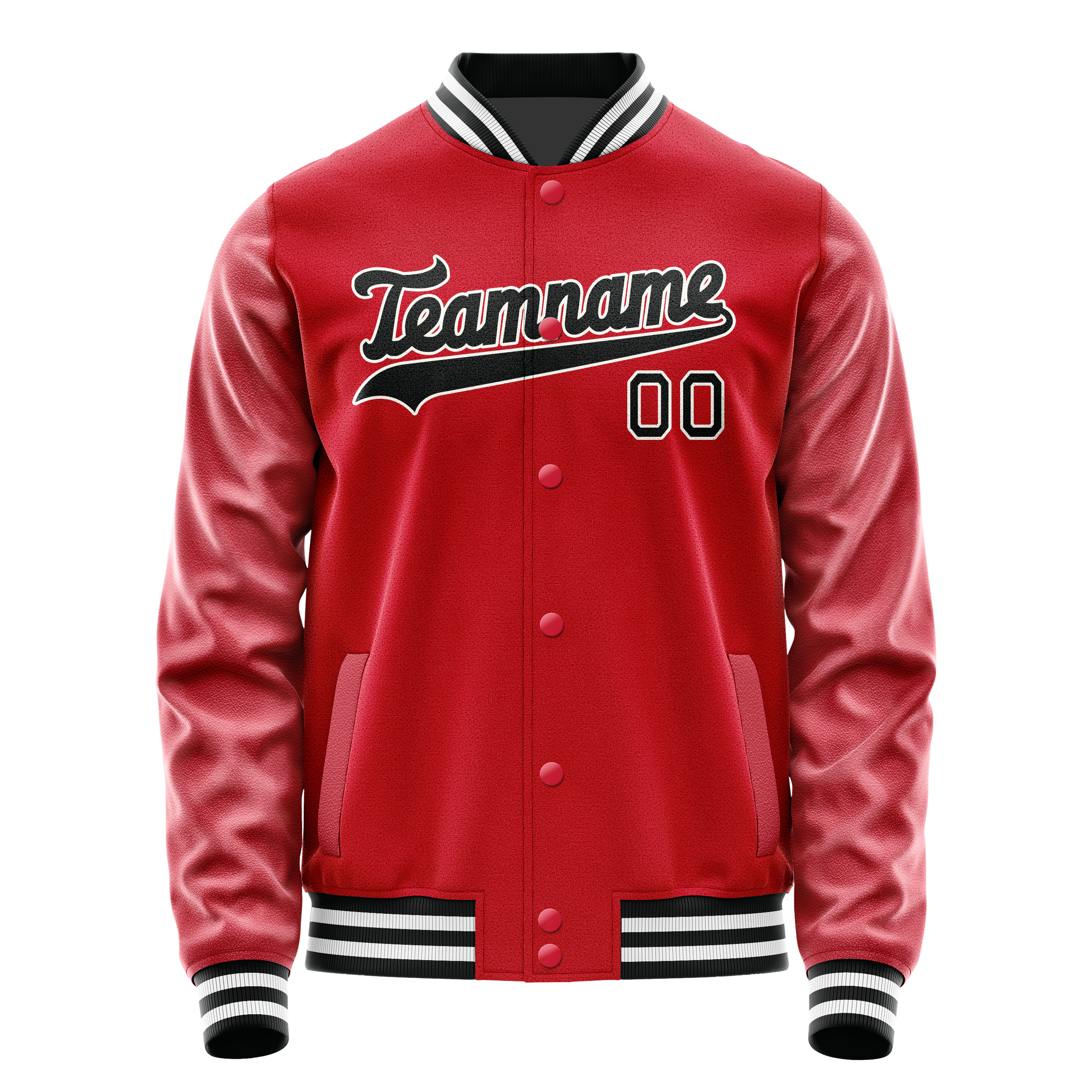 Tailored Red Black Jacket