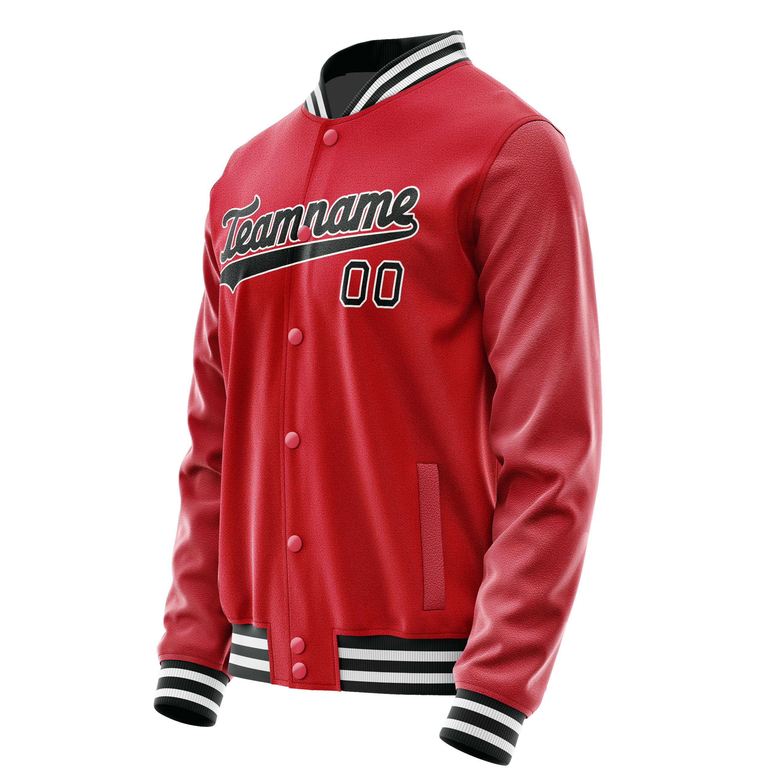 Tailored Red Black Jacket