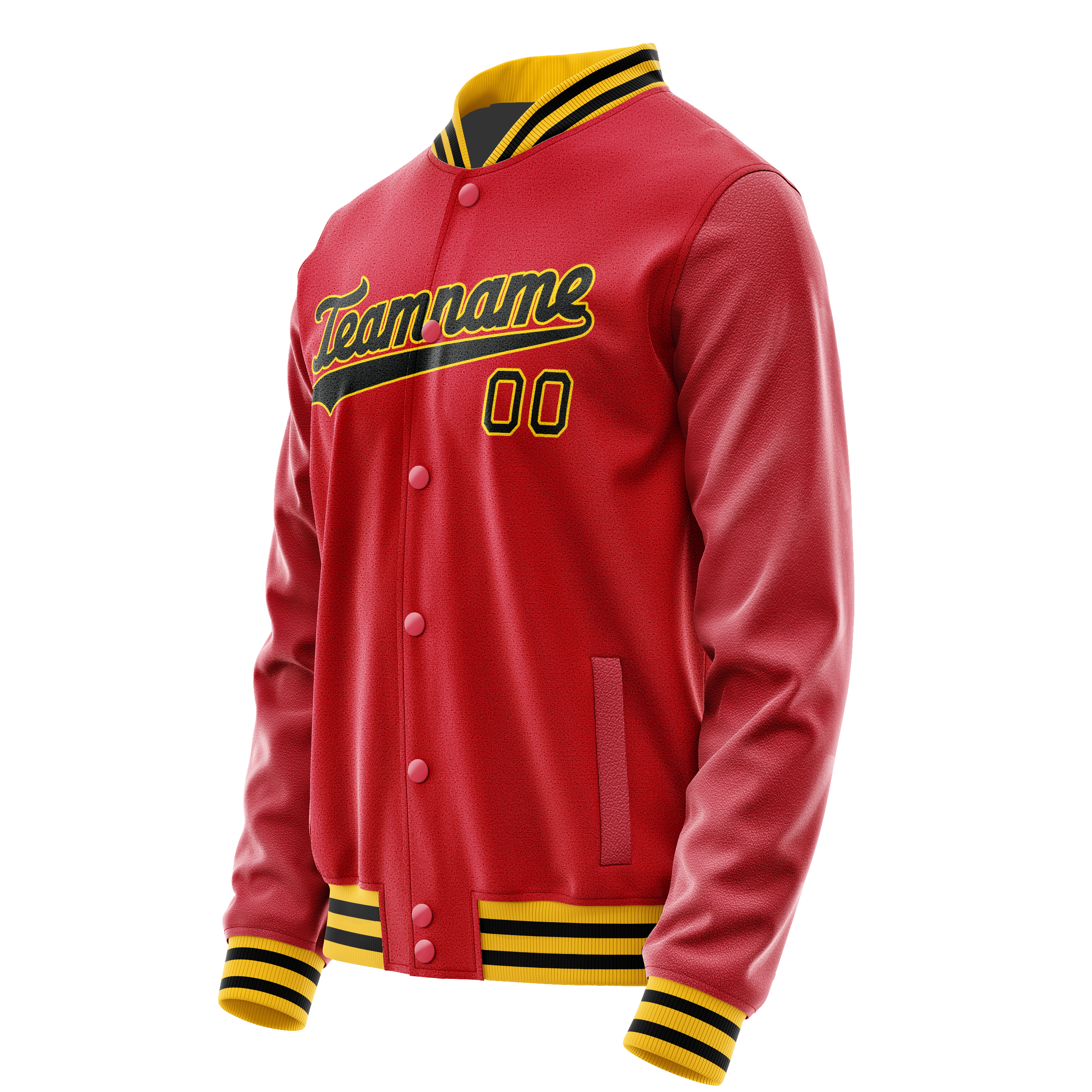 Tailored Red Black Jacket