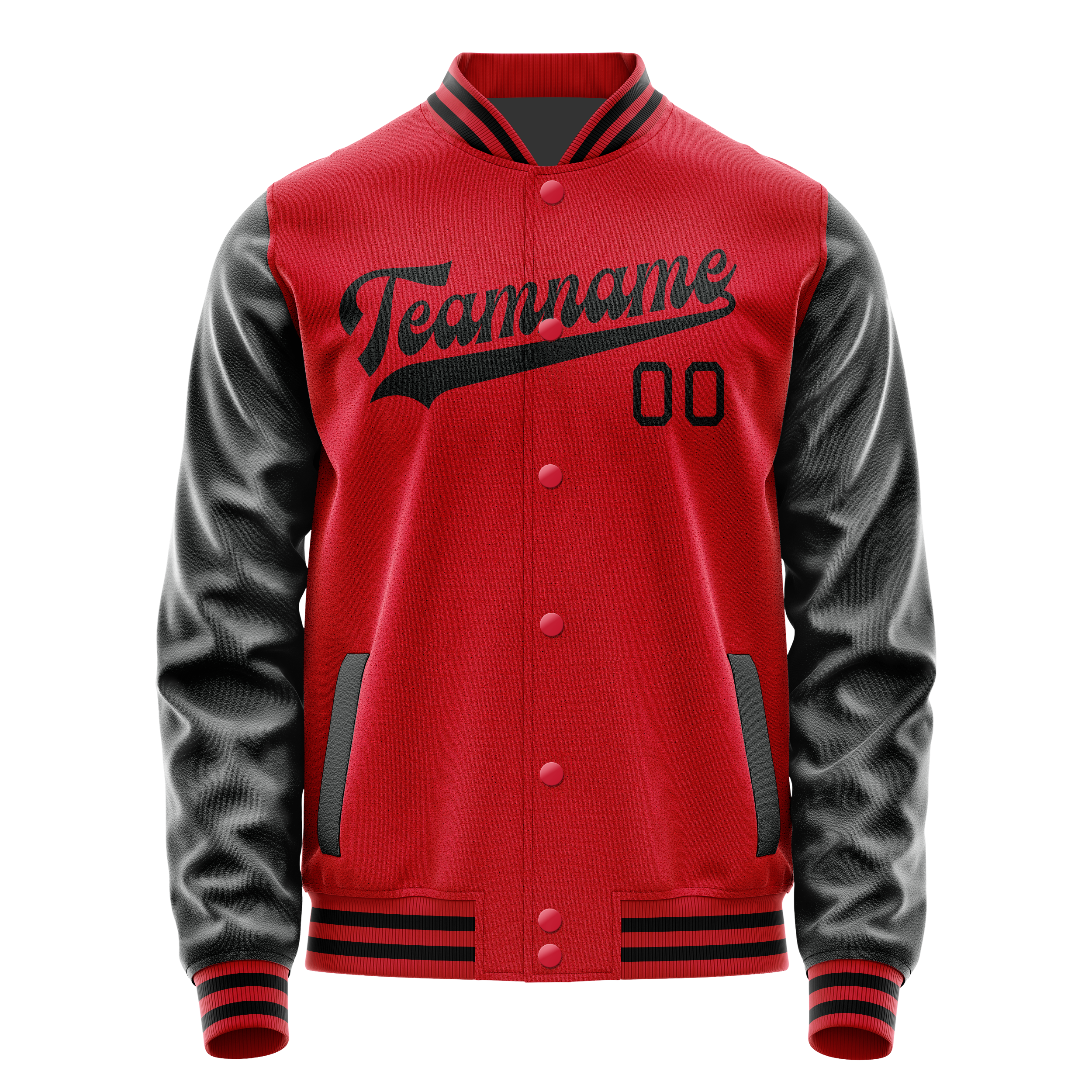 Tailored Red Black Jacket