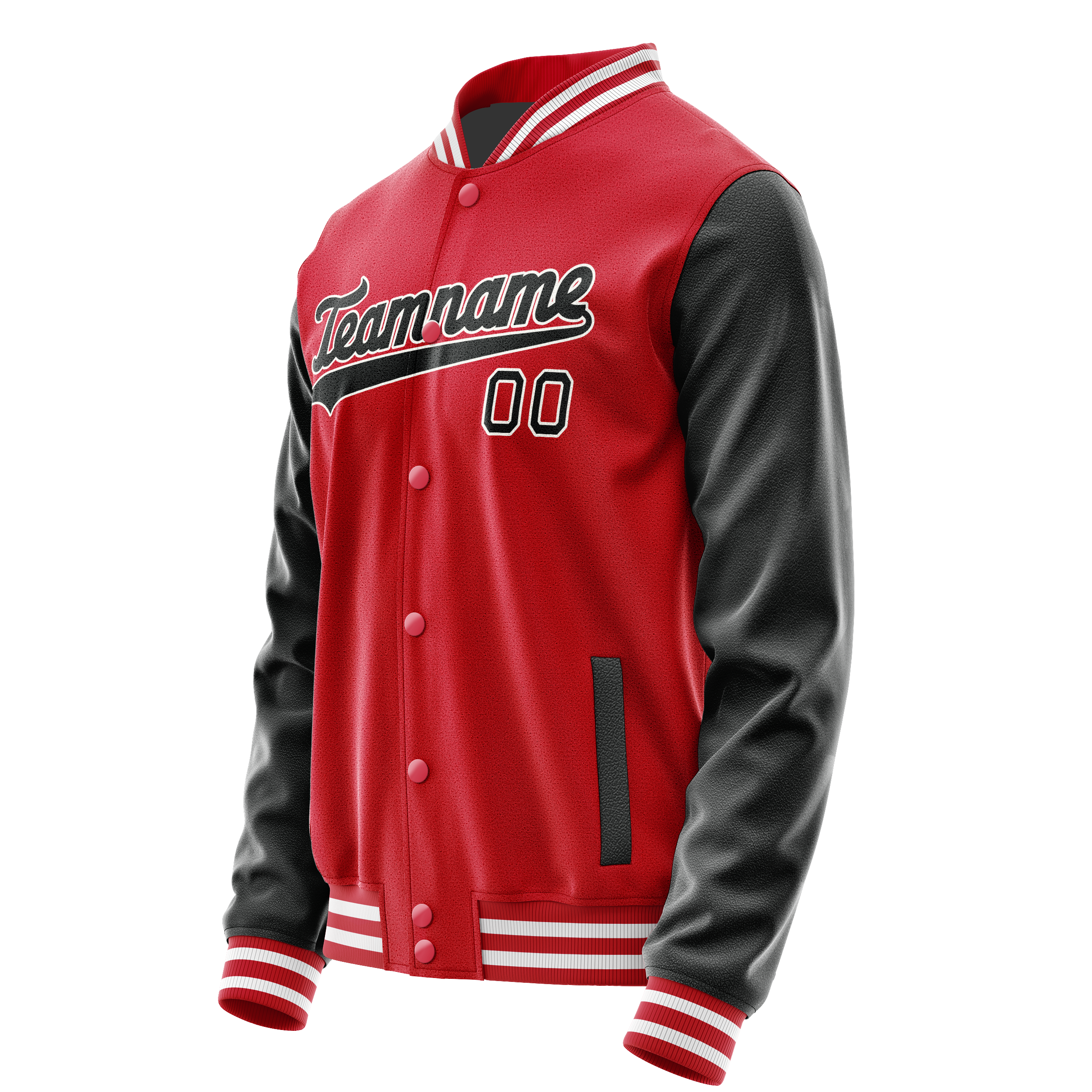 Tailored Red Black Jacket