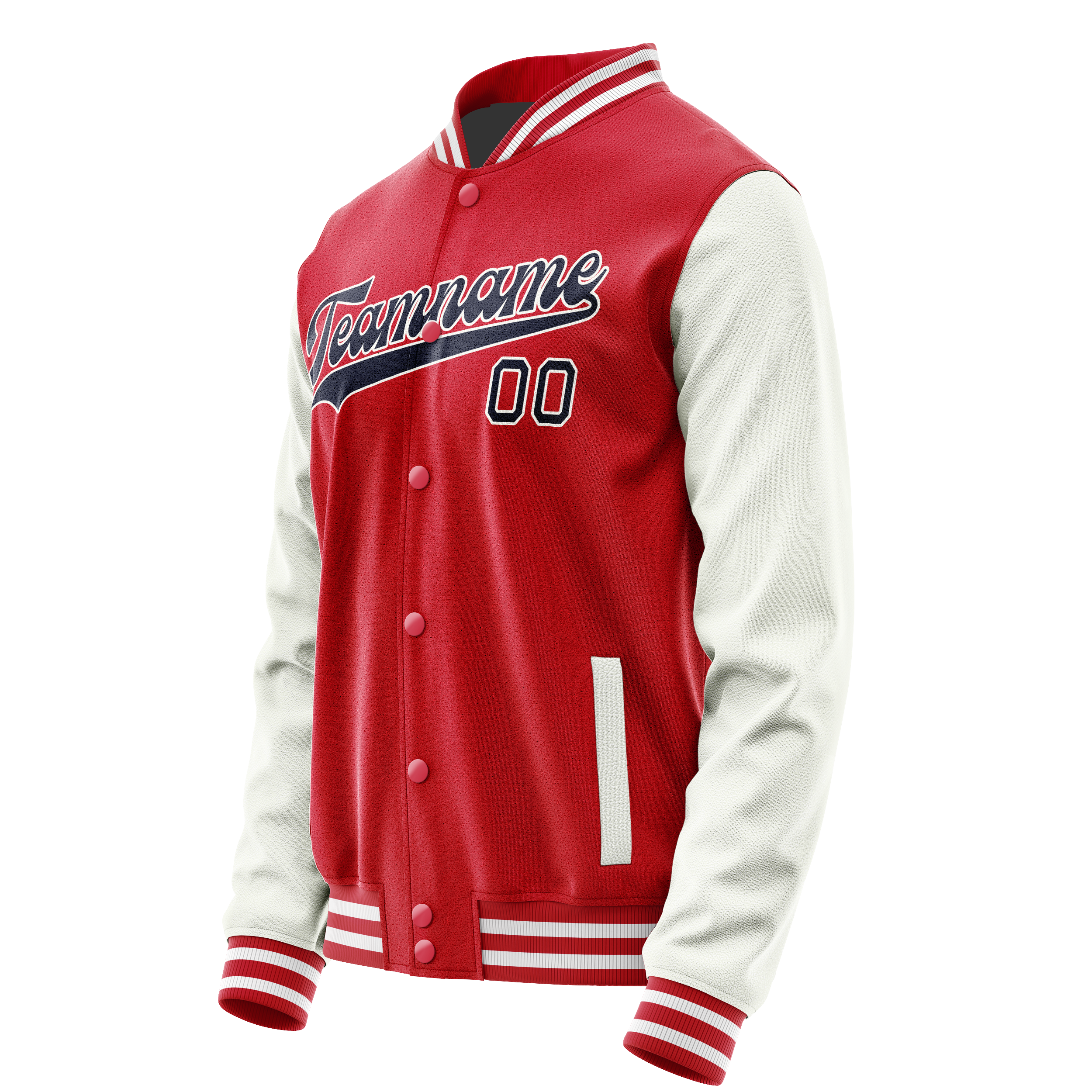 Maßgeschneidertes Rot Weiß Jacke