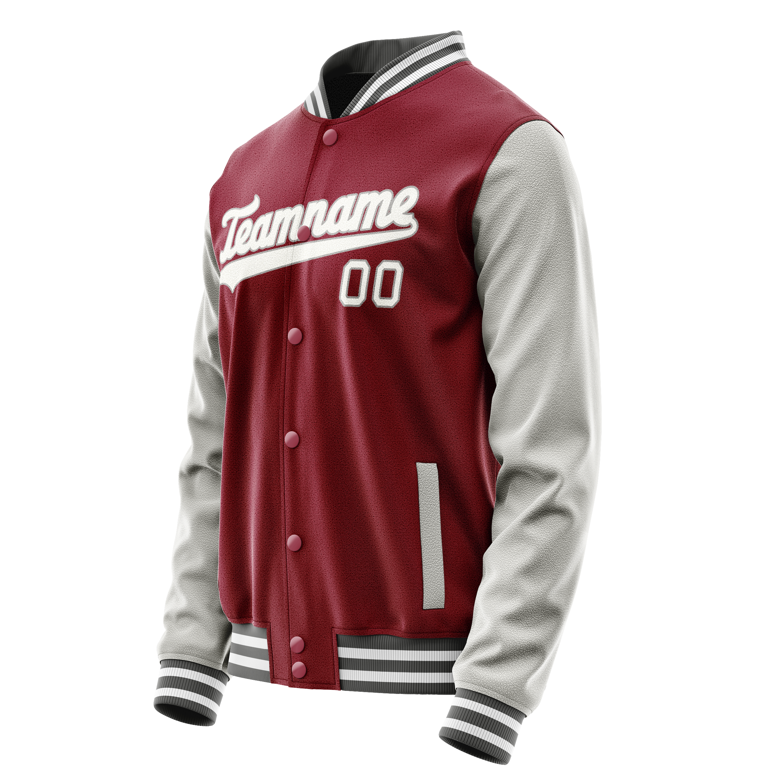 Tailored Crimson Grey Jacket