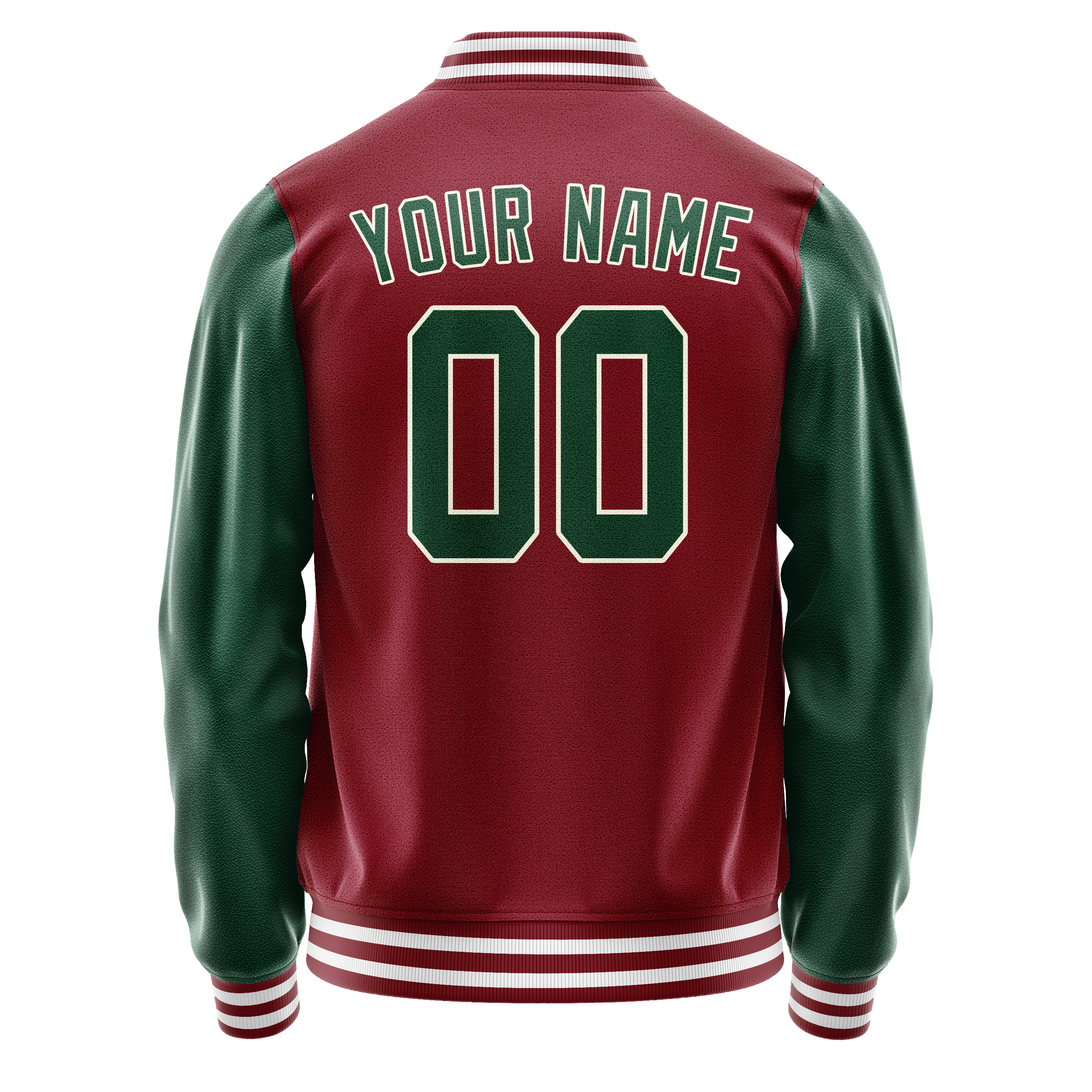 Tailored Crimson Kelly Green Jacket