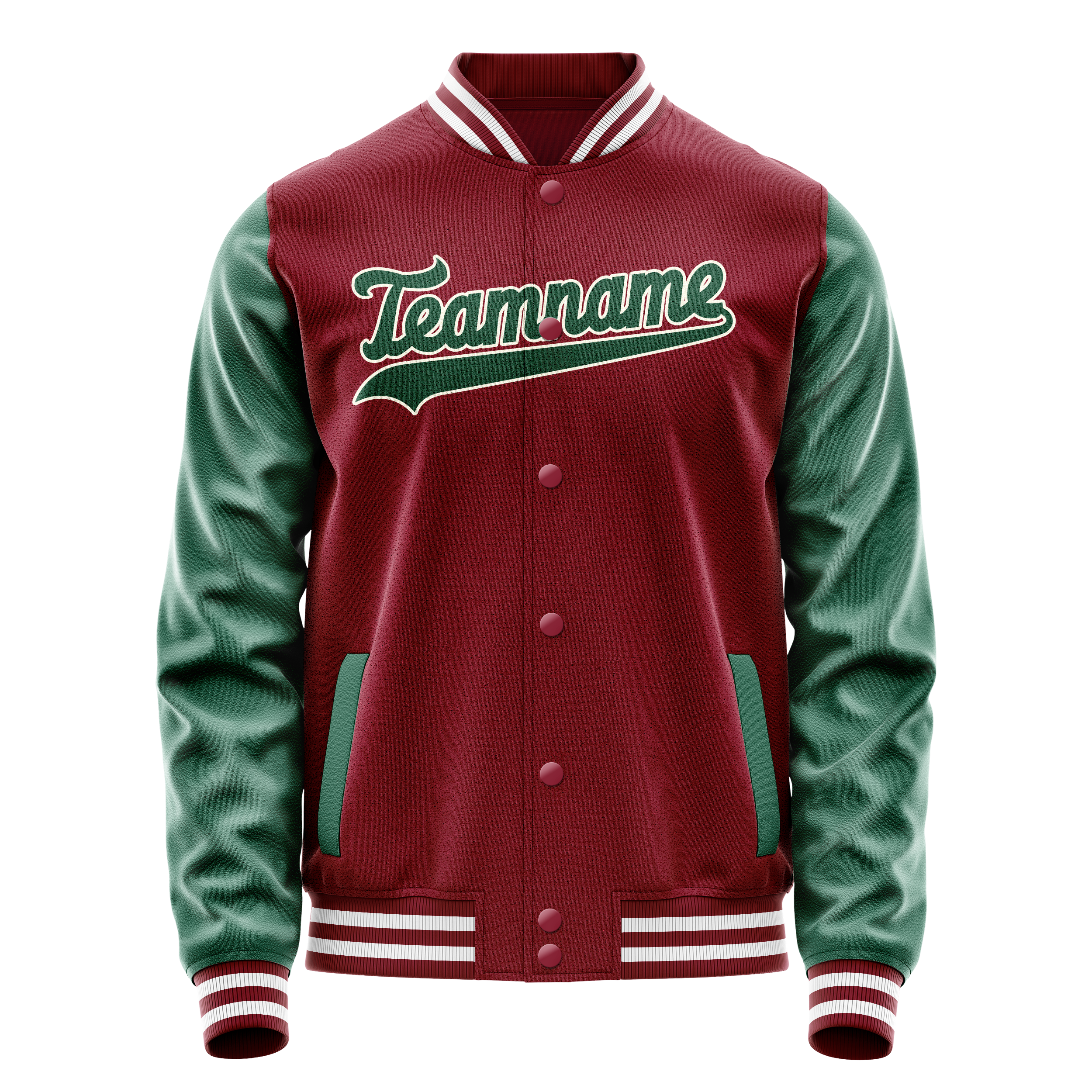 Tailored Crimson Kelly Green Jacket
