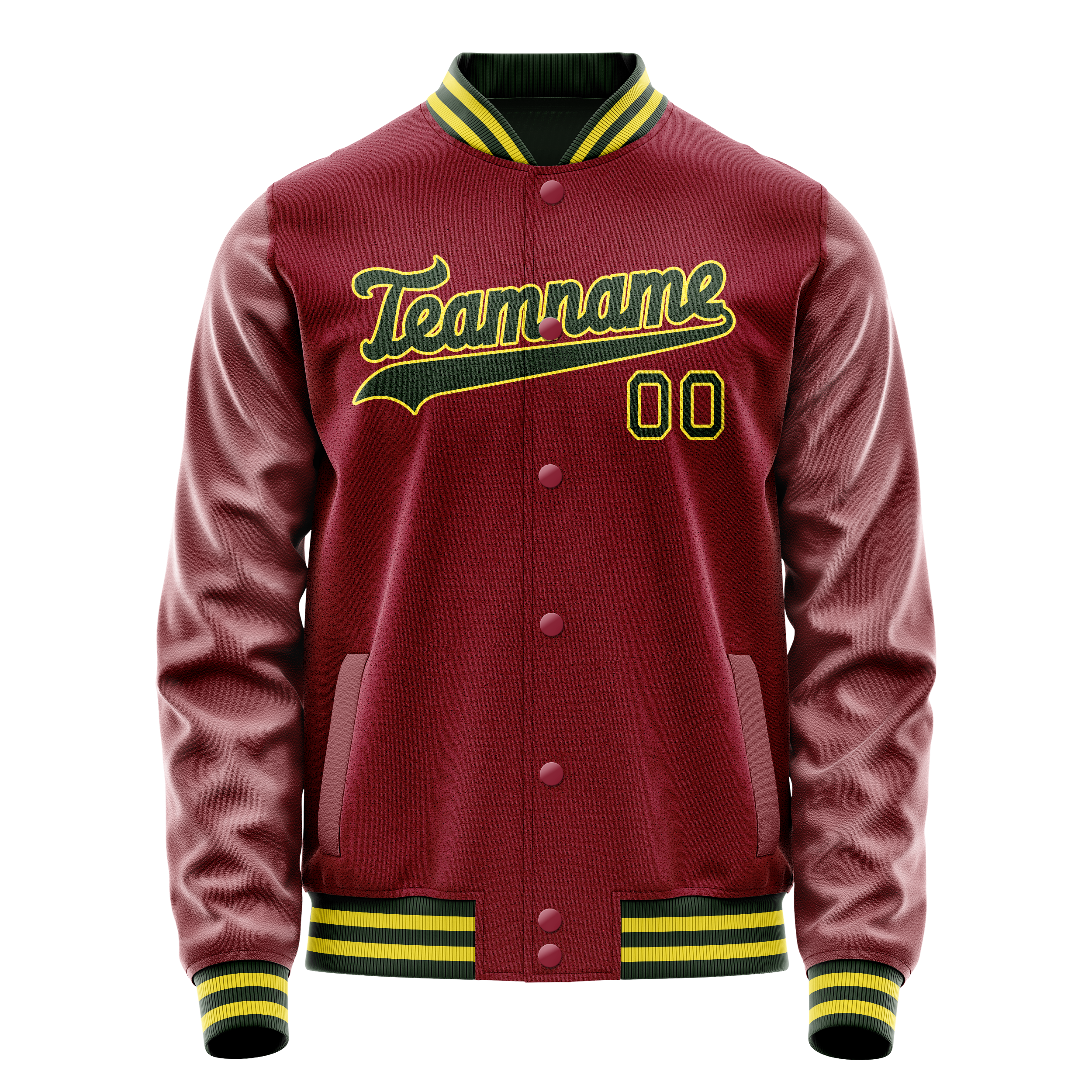 Tailored Crimson Kelly Green Jacket