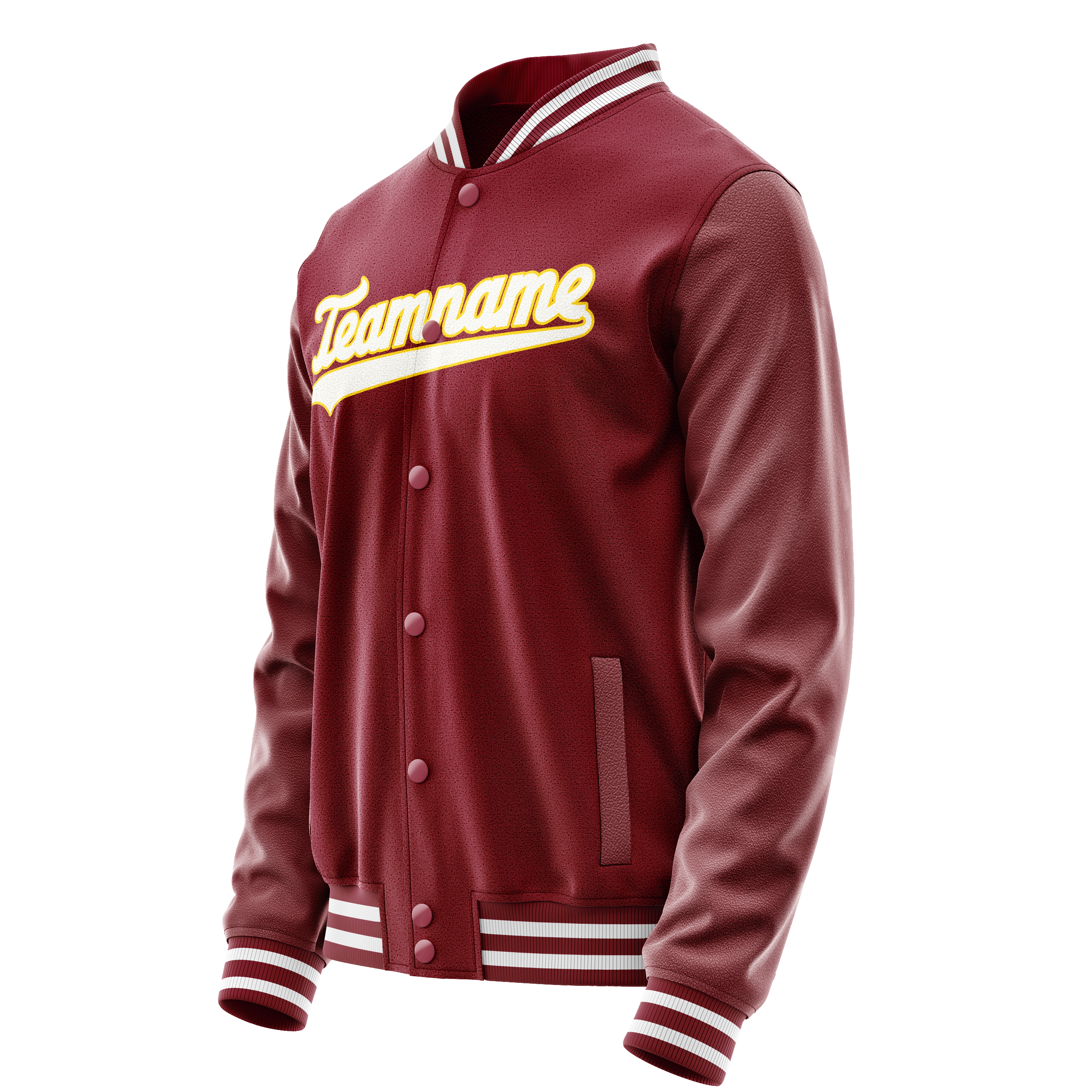 Tailored Crimson White Jacket