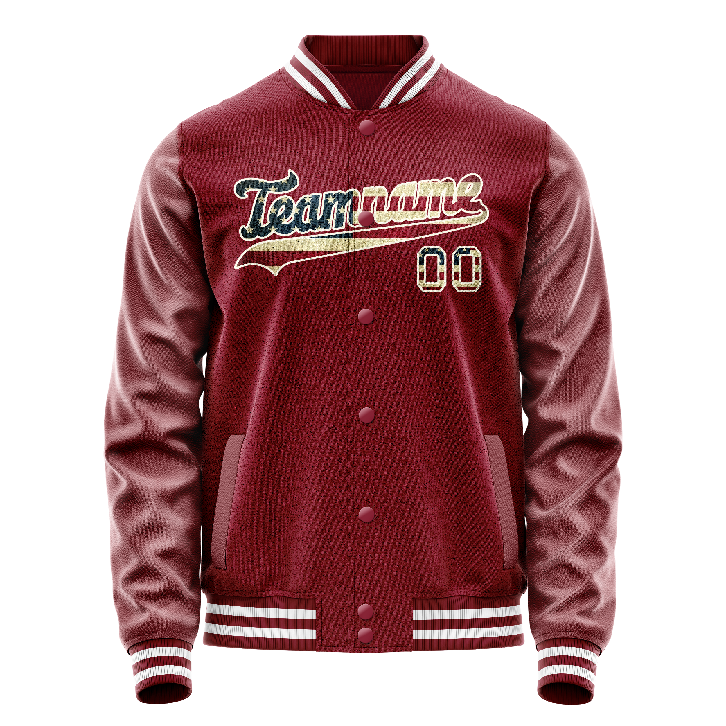 Tailored Crimson Cream Jacket