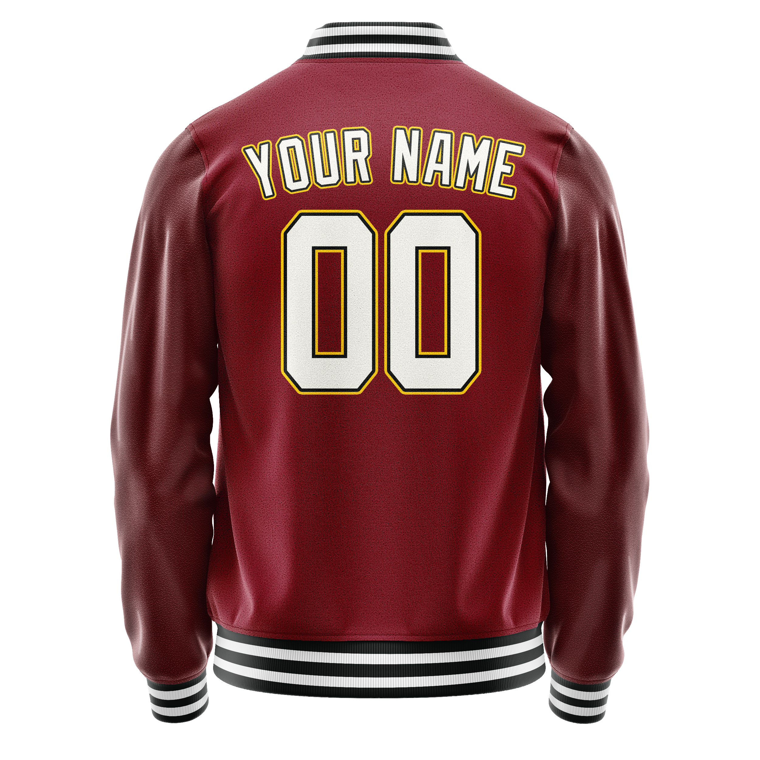 Maßgeschneidertes Karmesinrot Weiß Jacke