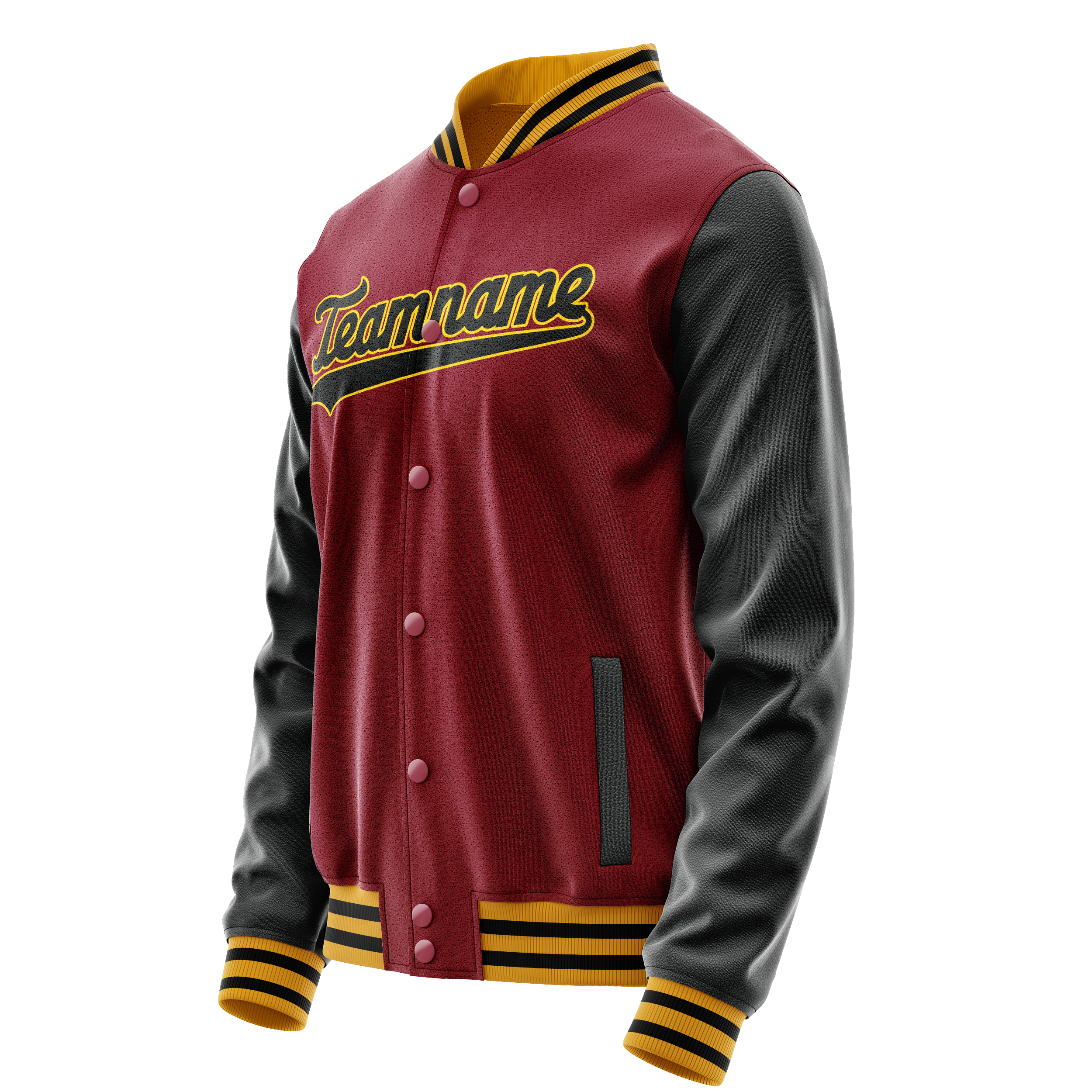 Tailored Crimson Black Jacket