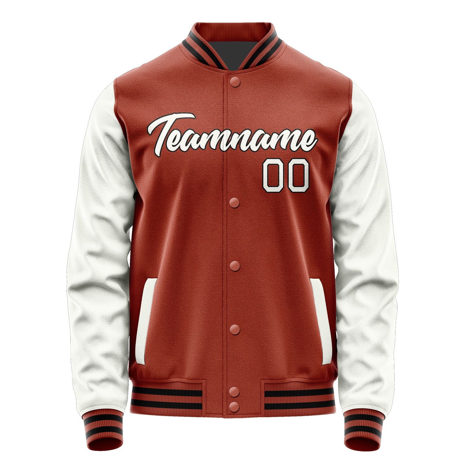 Maßgeschneidertes Korallenrot Weiß Jacke JA1616181617B21718