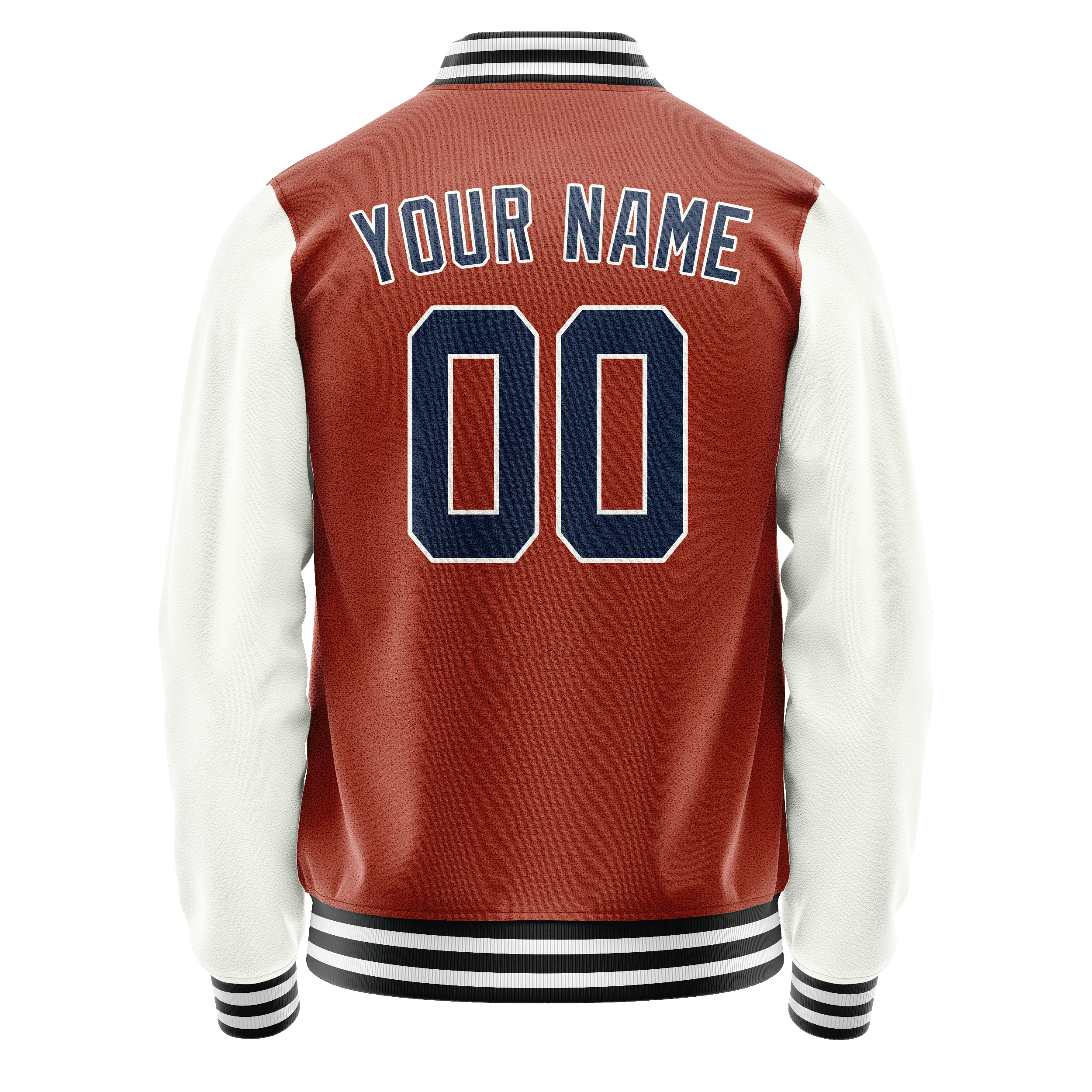 Maßgeschneidertes Texas Orange Weiß Jacke