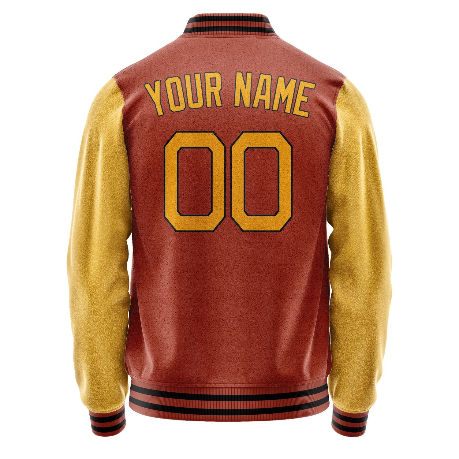 Maßgeschneidertes Korallenrot Gelb Jacke JA1616191617B21719