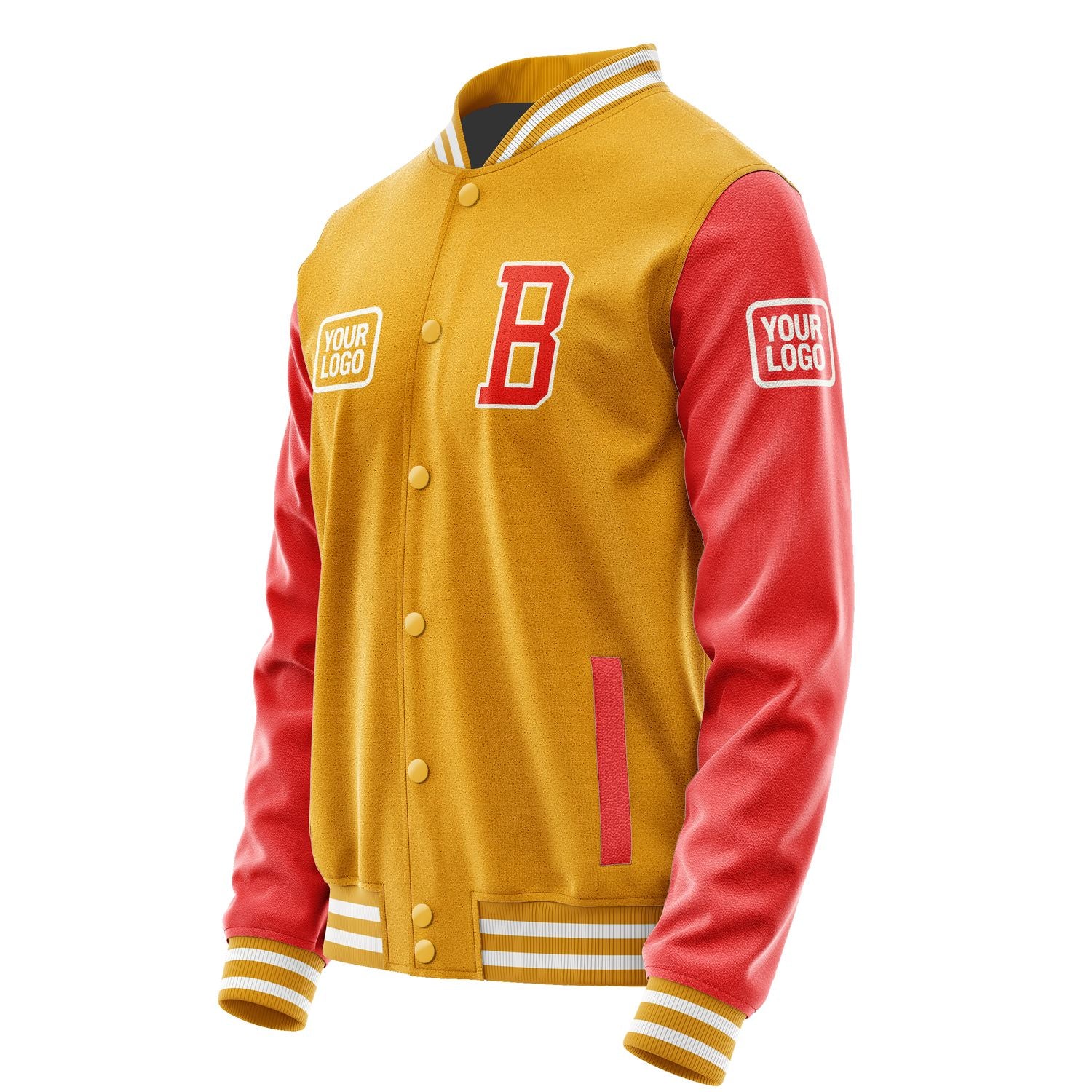 Maßgeschneidertes Gelb Orangerot Jacke JA191912191818121218