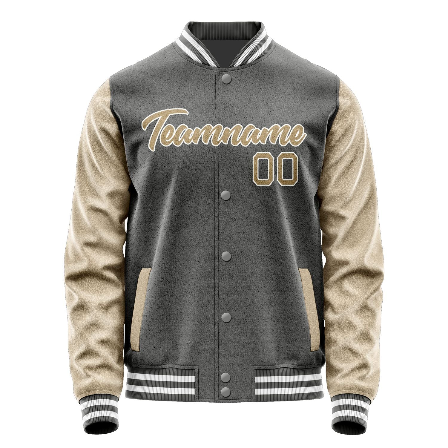 Maßgeschneidertes Dunkelgrau Hellkhaki Jacke JA2020252018B21825