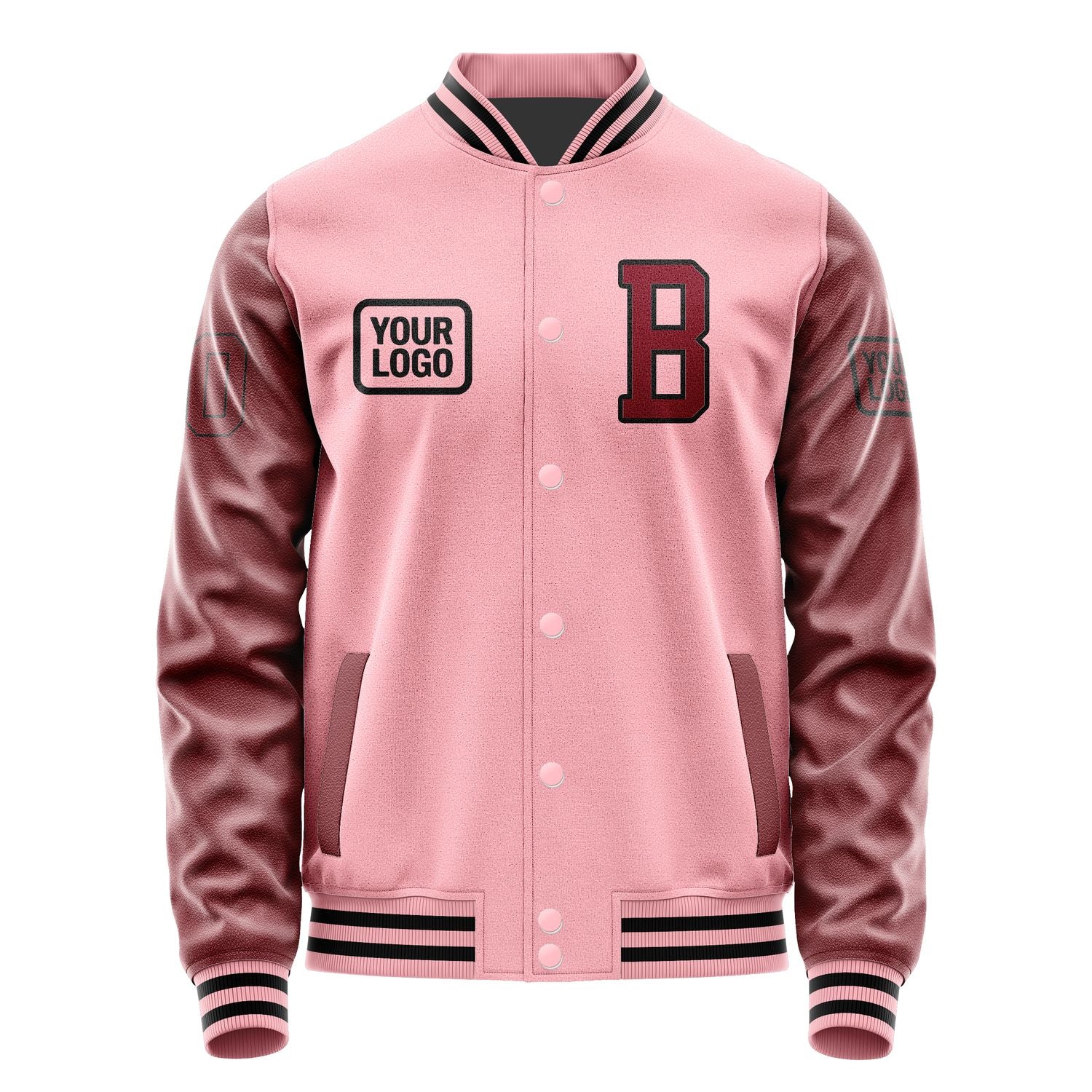 Maßgeschneidertes Rosa Karmesinrot Jacke JA212115211717151517