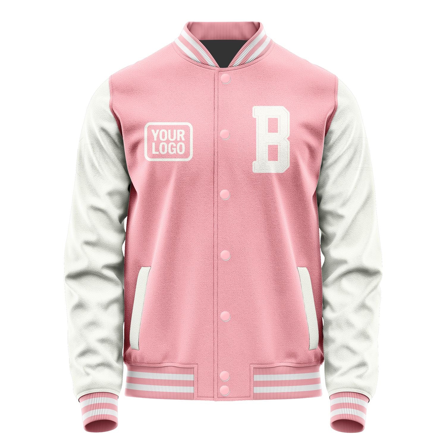 Maßgeschneidertes Rosa Weiß Jacke JA212118211818181818