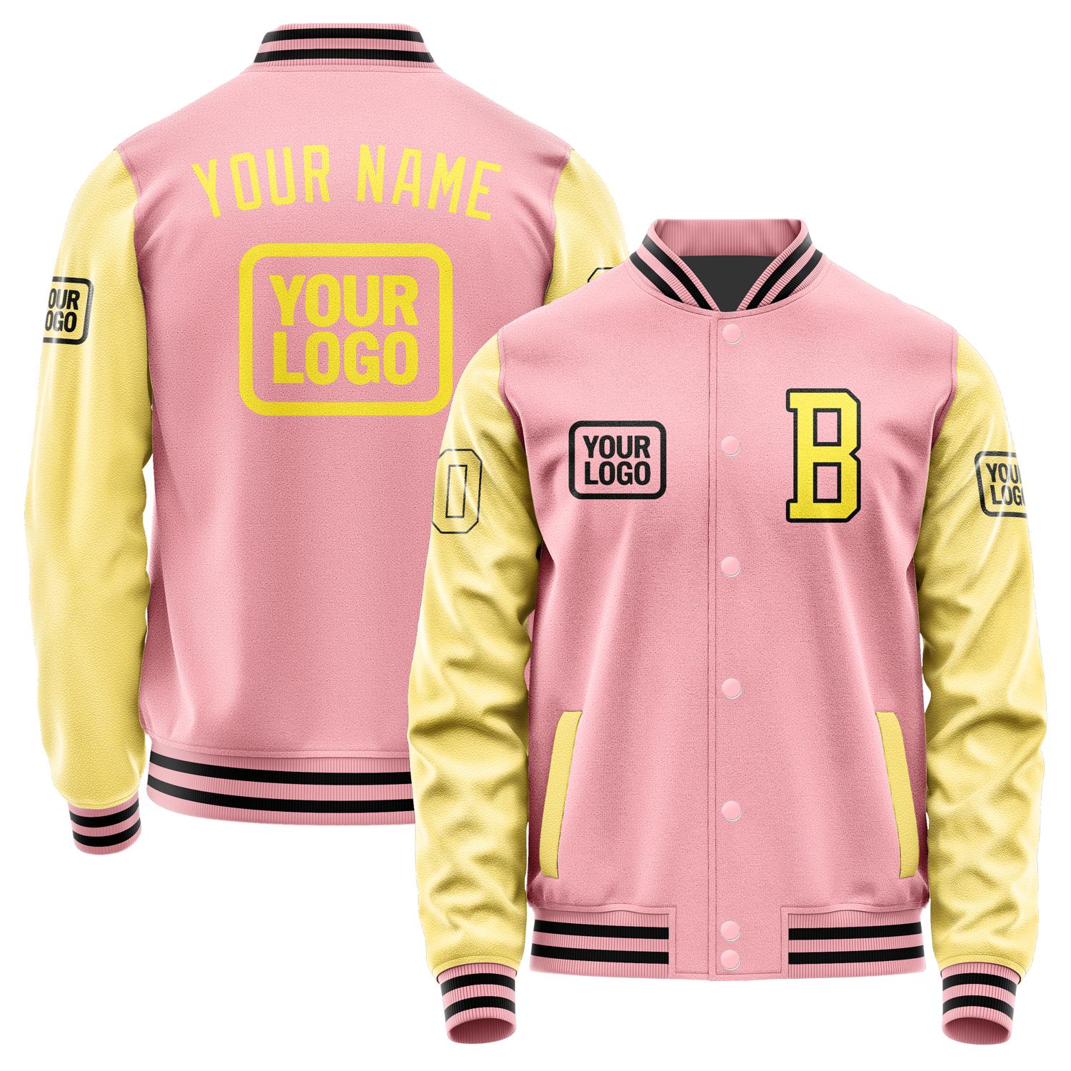 Maßgeschneidertes Rosa Blassgelb Jacke JA212126211717262617
