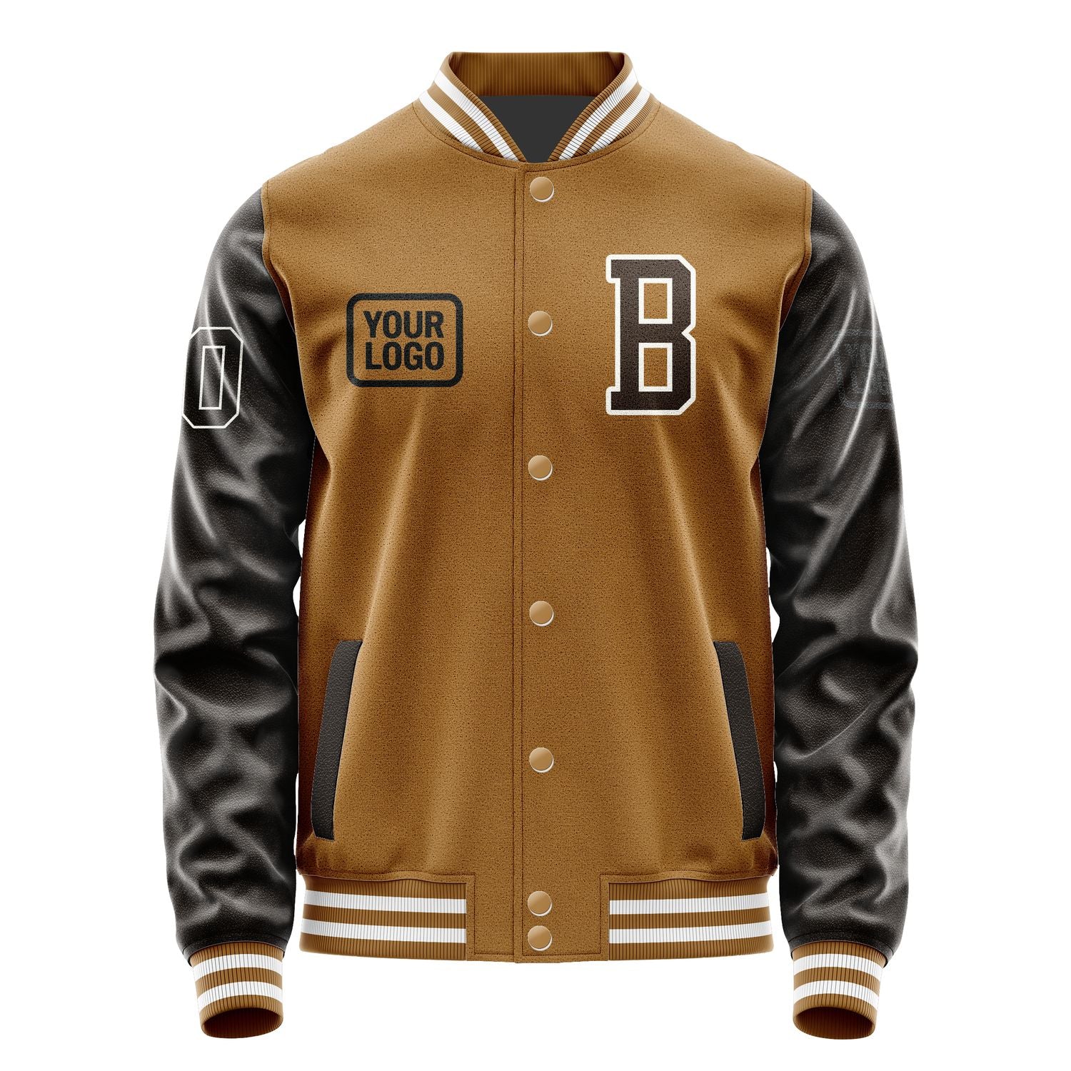 Maßgeschneidertes Khaki Braun Jacke JA222201221818010118