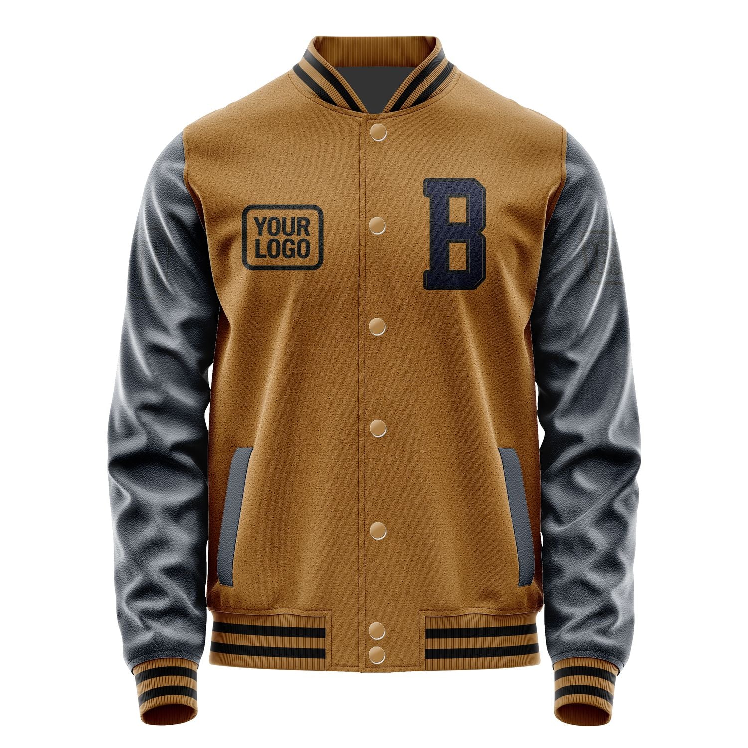 Maßgeschneidertes Khaki Stahlblau Jacke JA222211221717111117