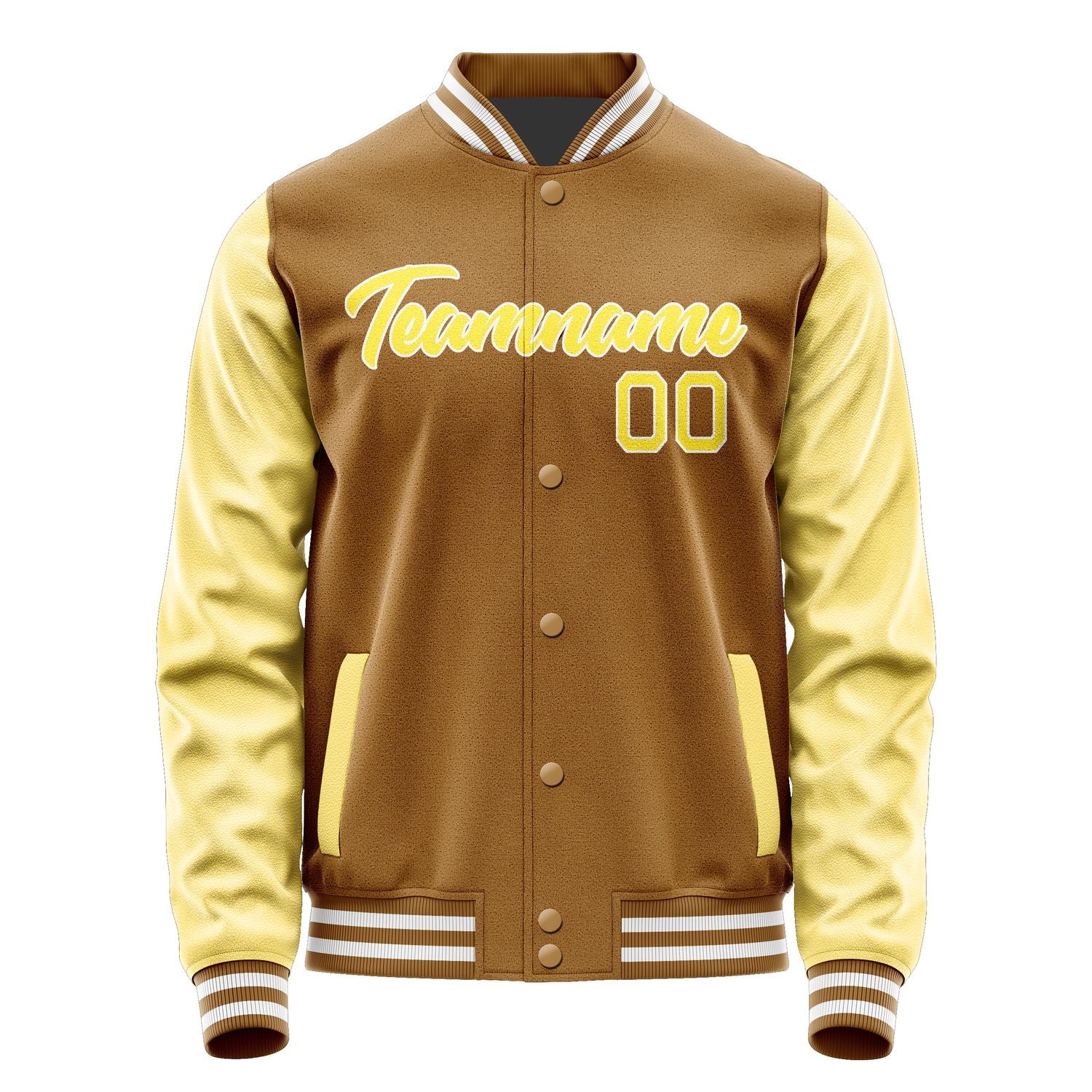 Maßgeschneidertes Khaki Blassgelb Jacke JA2222262218B21826