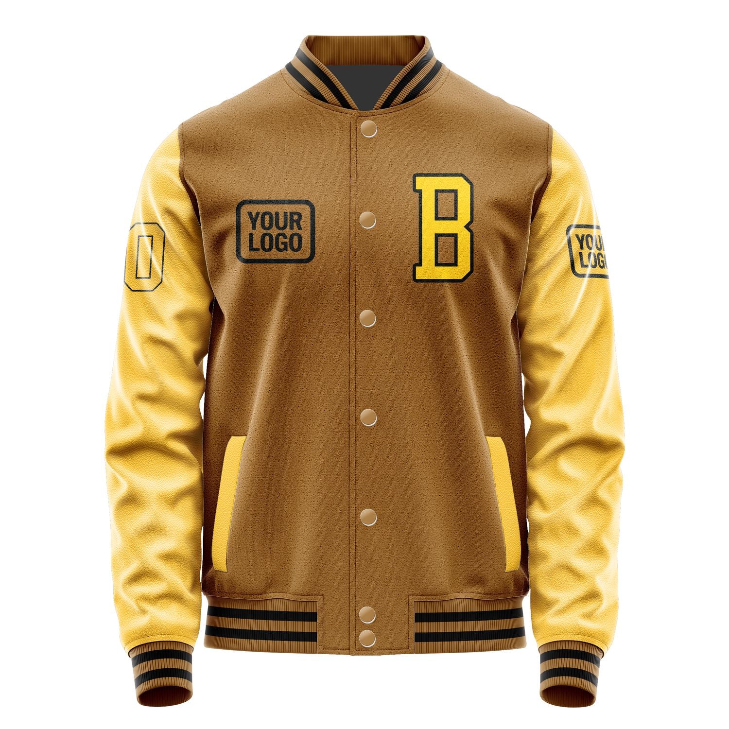 Maßgeschneidertes Khaki Gold Jacke JA222230221717303017